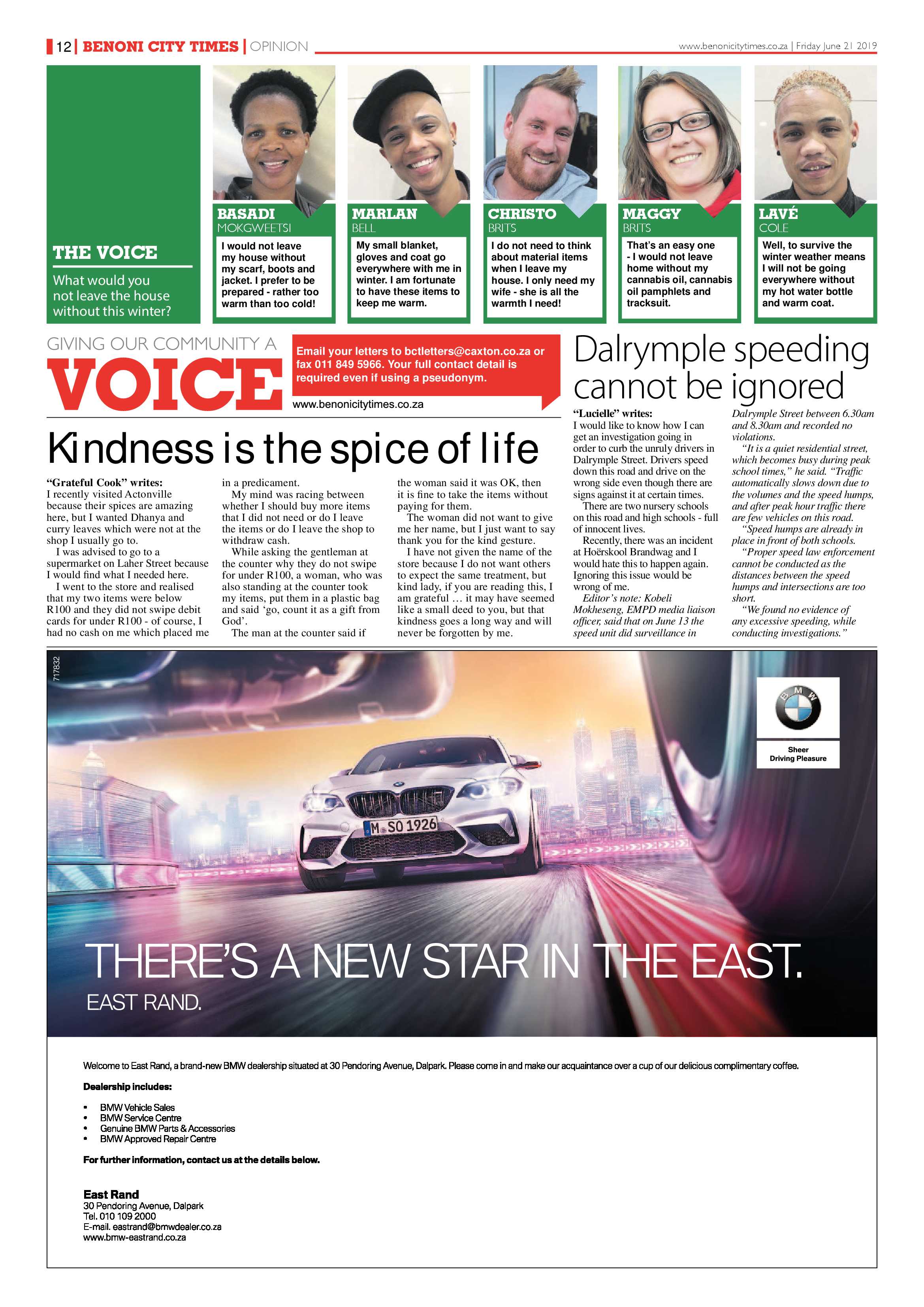 Benoni City Times 20 June 2019 page 12