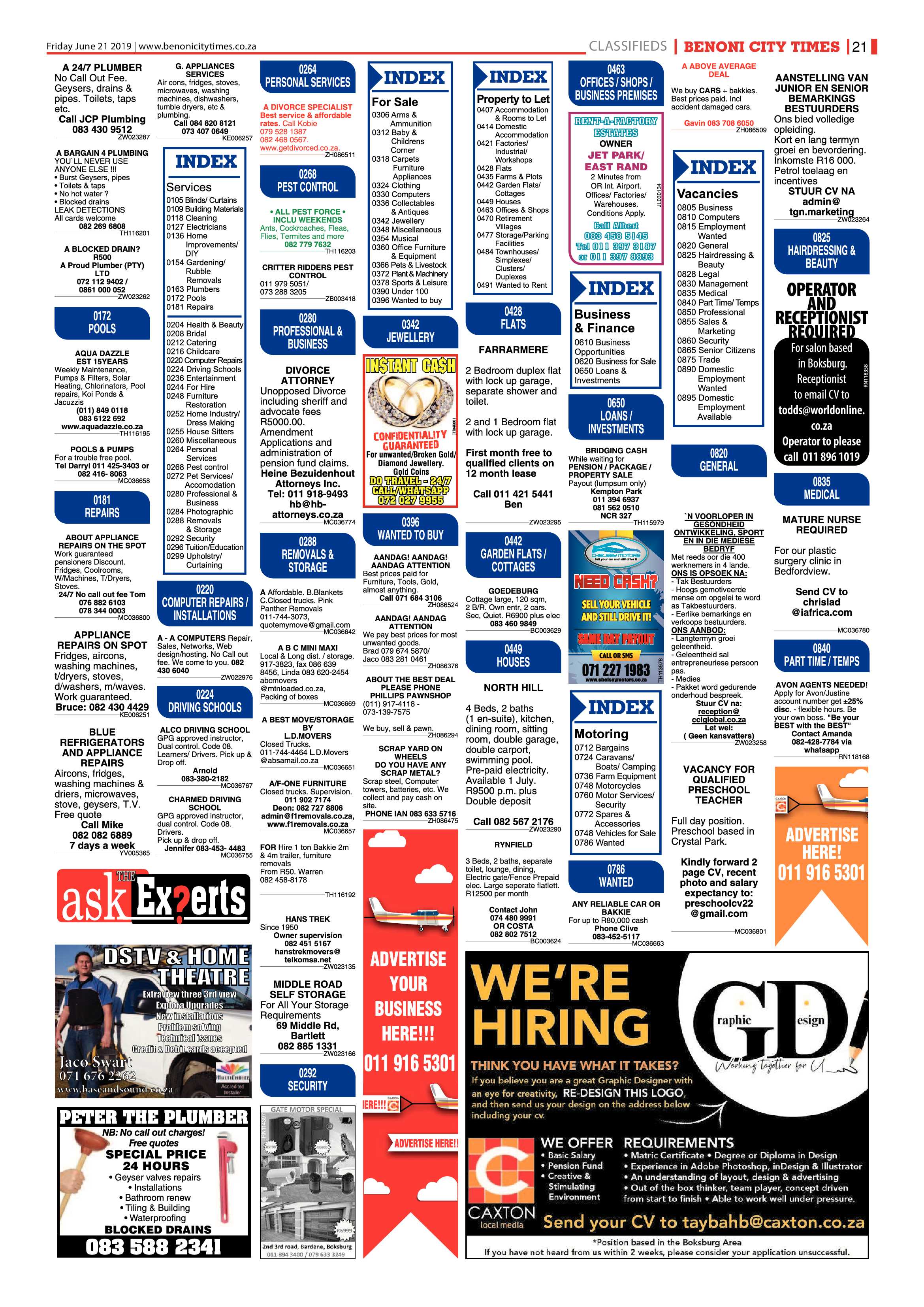 Benoni City Times 20 June 2019 page 20