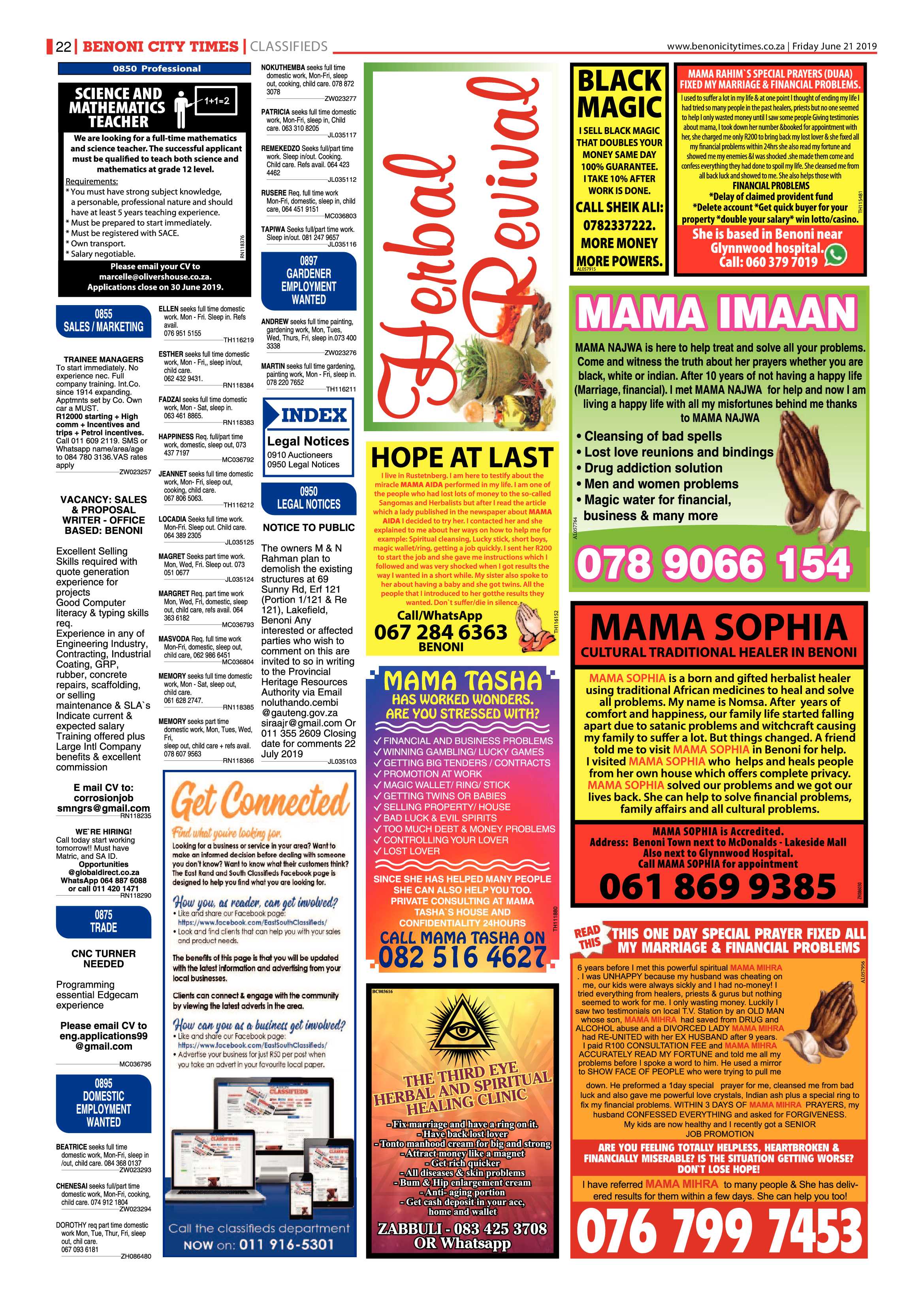 Benoni City Times 20 June 2019 page 21