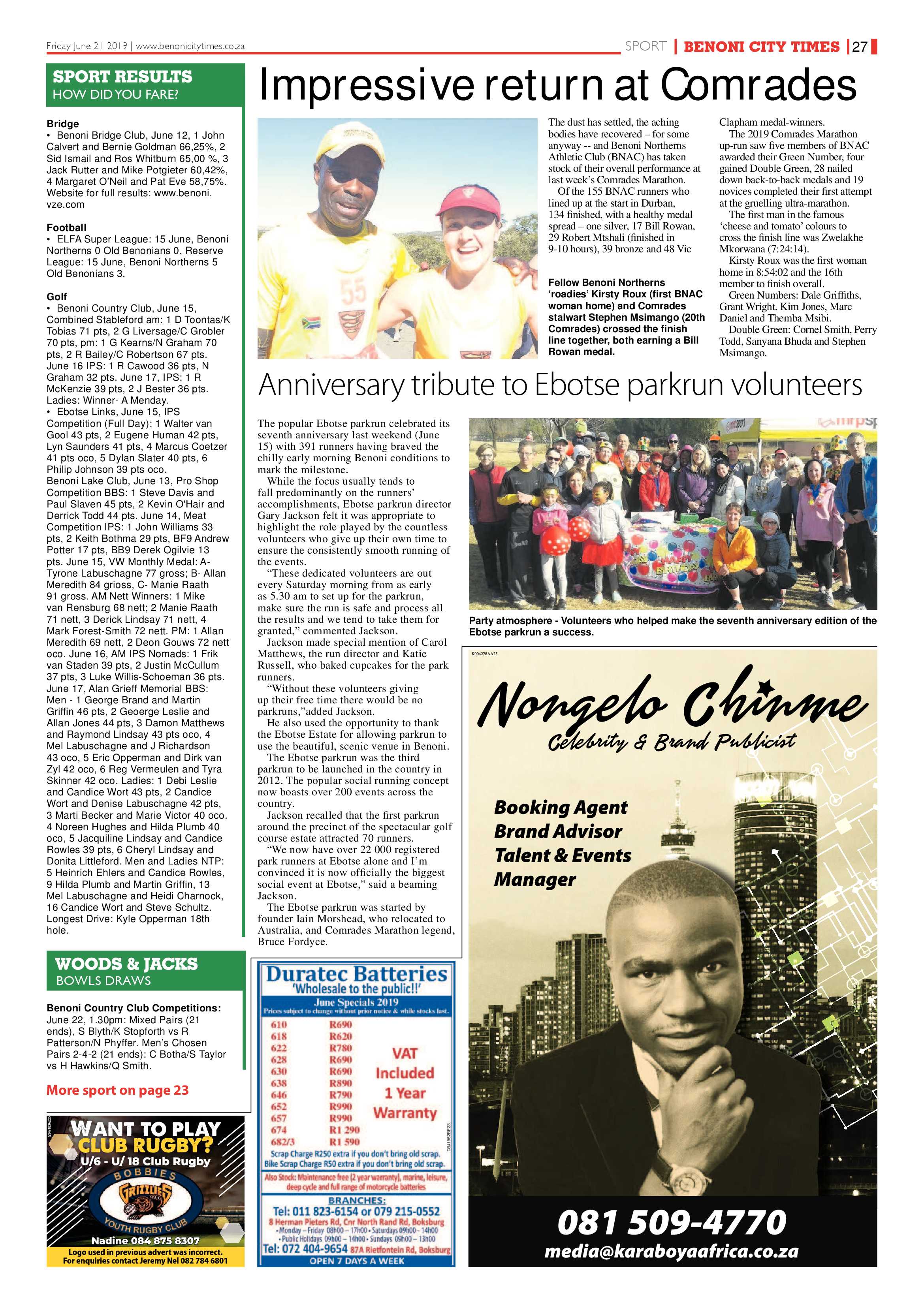 Benoni City Times 20 June 2019 page 26