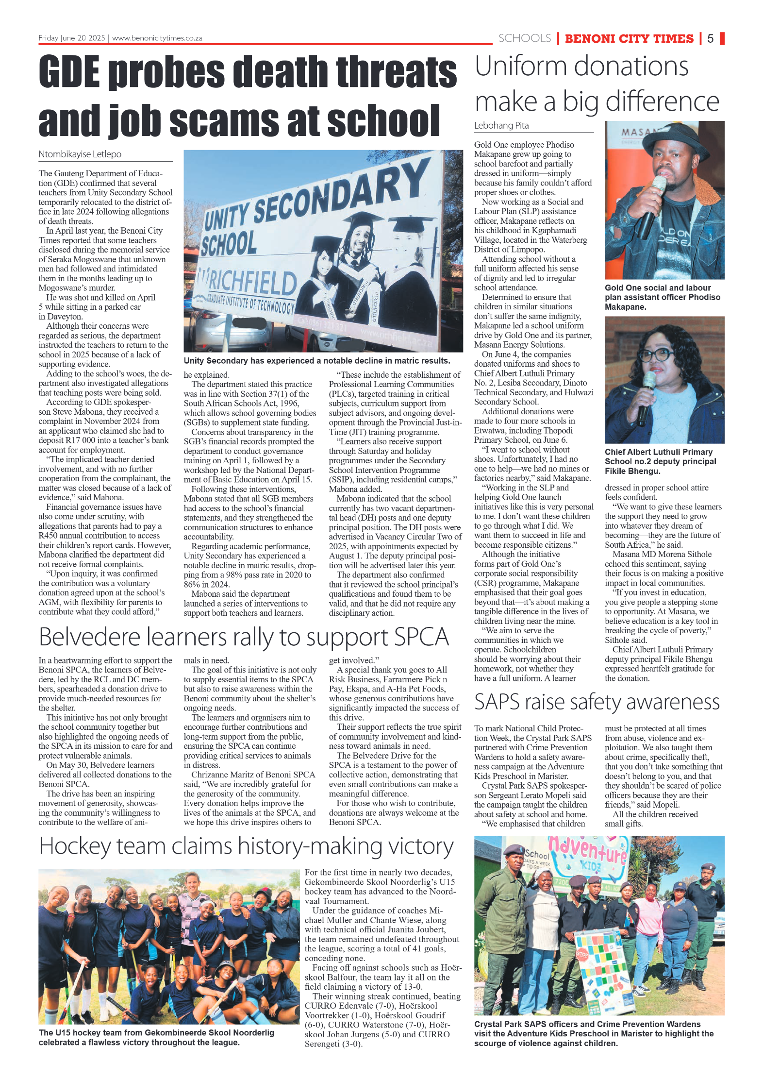 Benoni City Times 20 June 2025 page 5