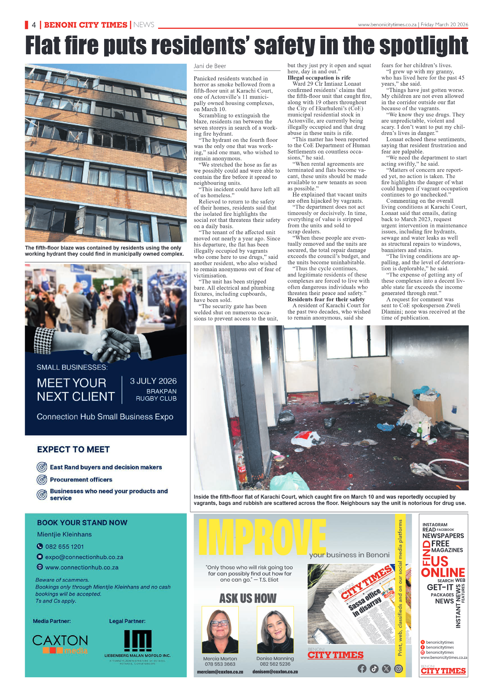 Benoni City Times 20 March 2026 page 4