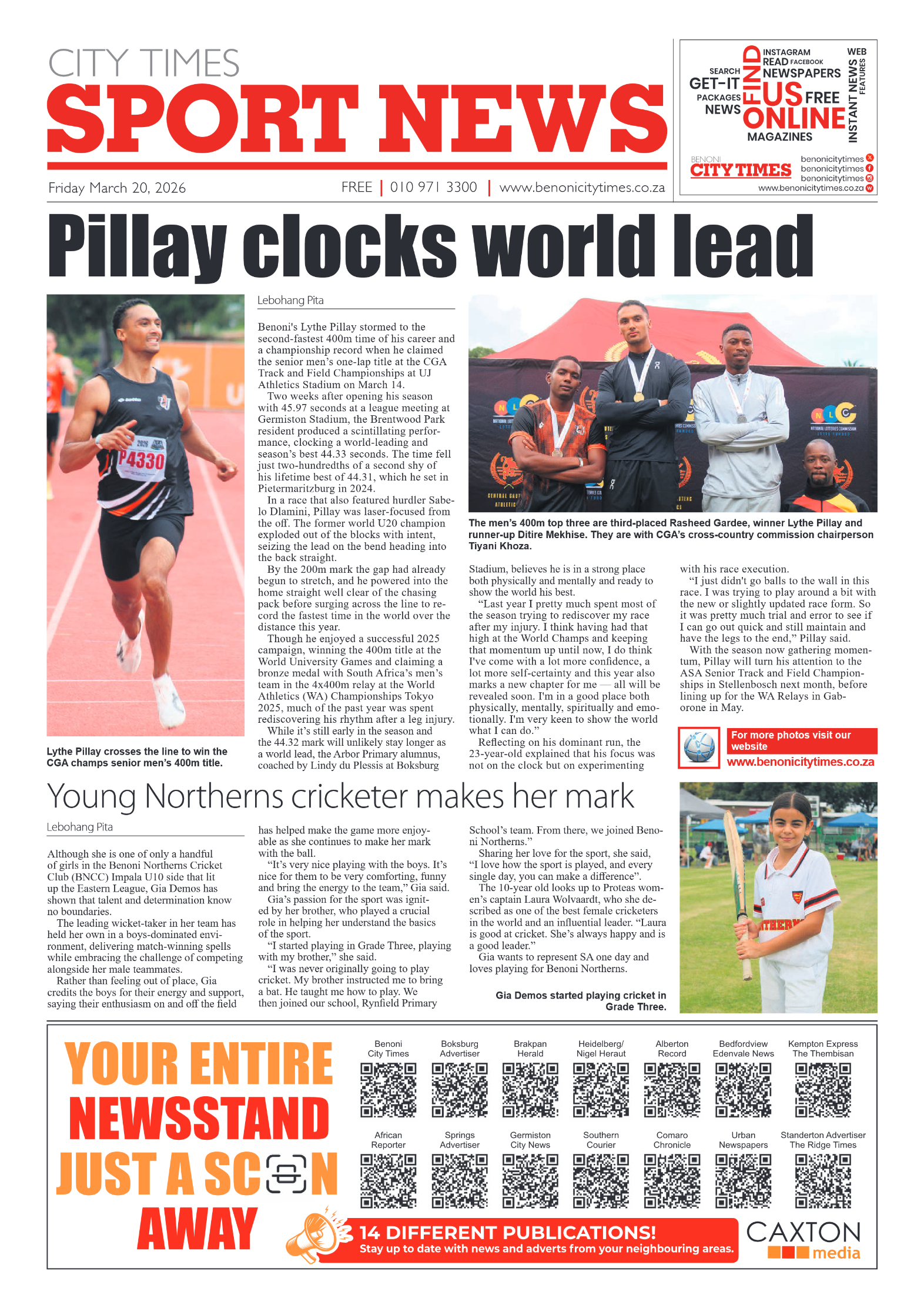 Benoni City Times 20 March 2026 page 8