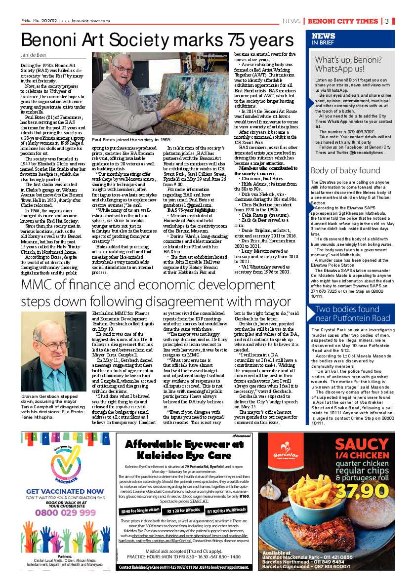 Benoni City Times 20 May 2022 page 3