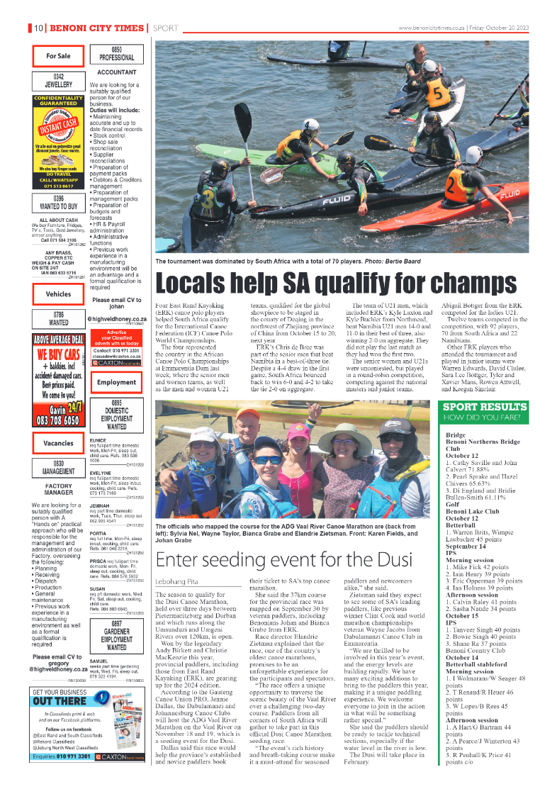Benoni City Times 20 October 2023 page 10