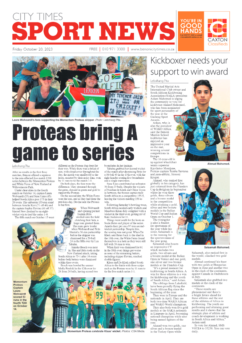 Benoni City Times 20 October 2023 page 12