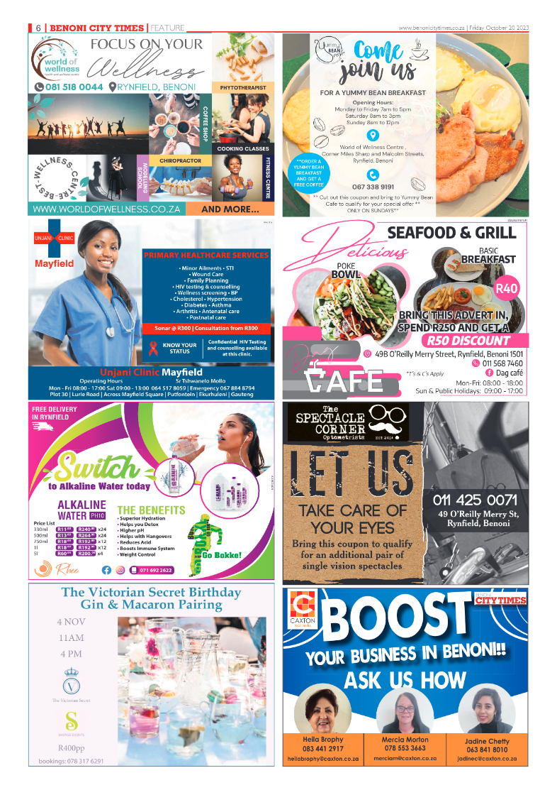 Benoni City Times 20 October 2023 page 6