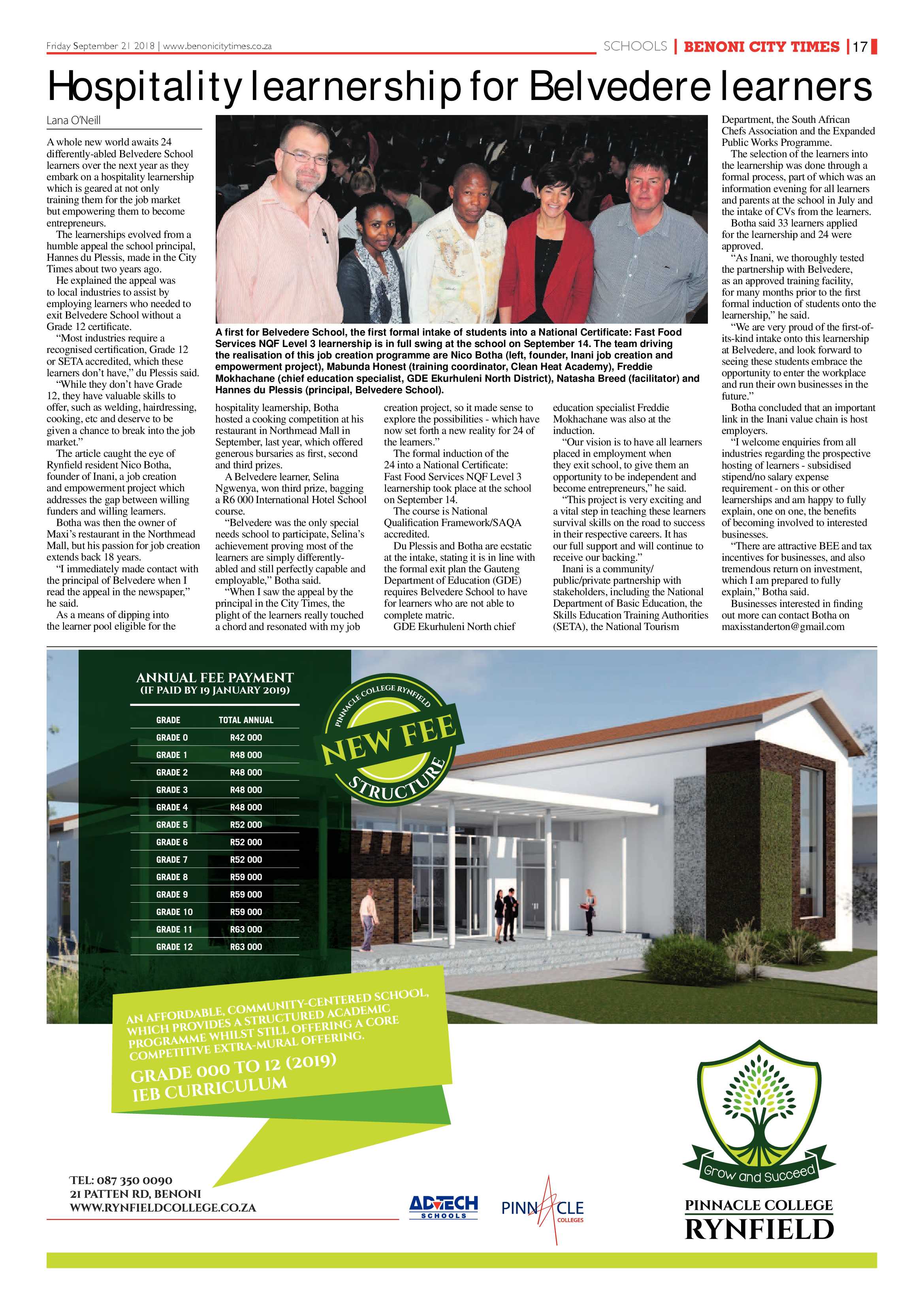 Benoni City Times 20 September 2018 page 17