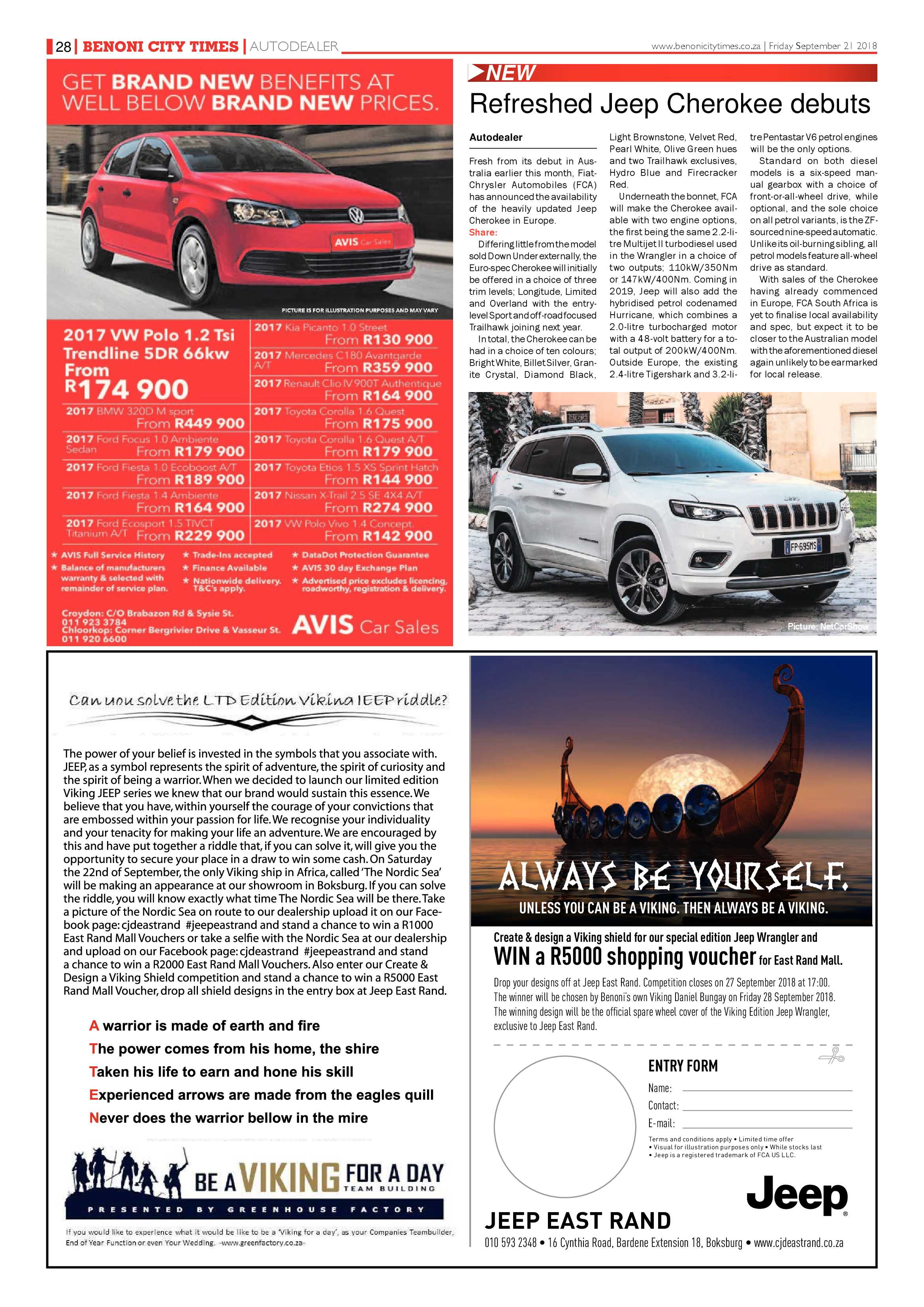 Benoni City Times 20 September 2018 page 28