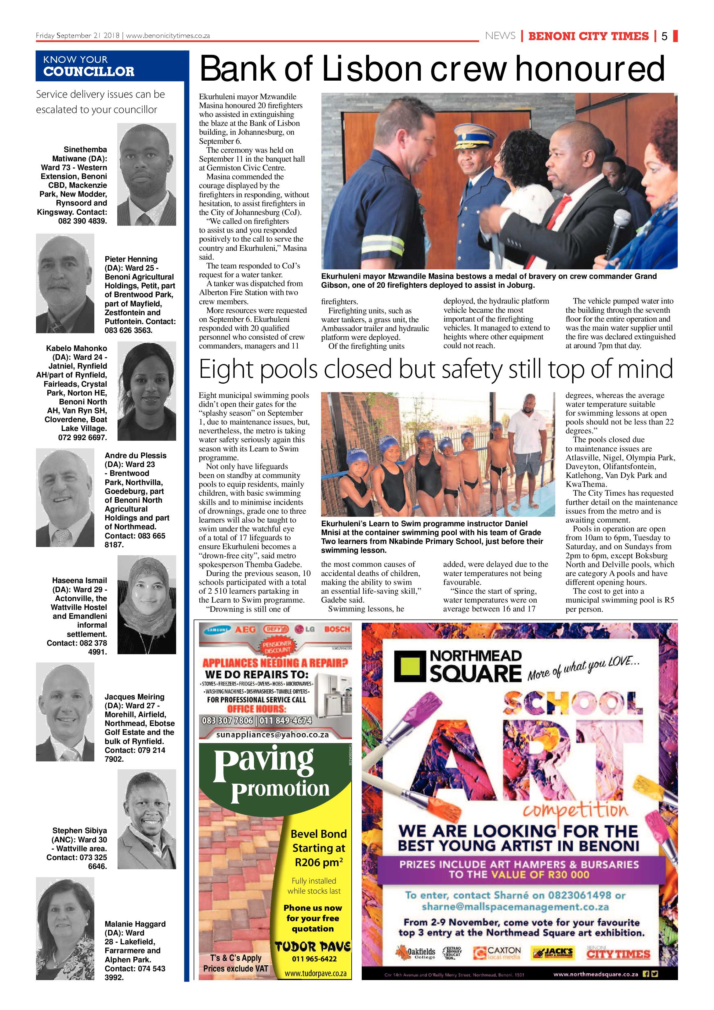 Benoni City Times 20 September 2018 page 5