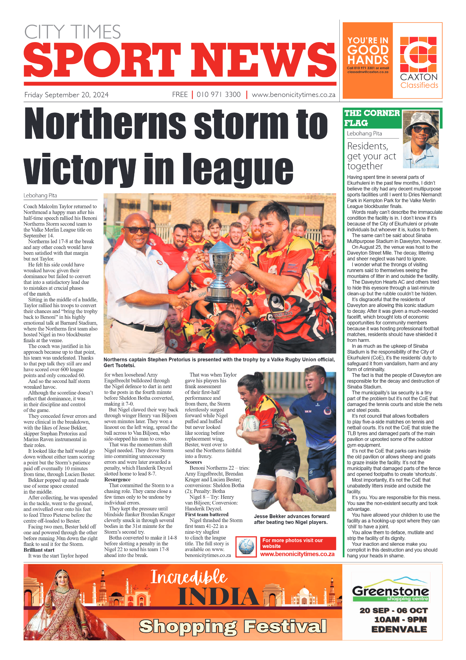 Benoni City Times 20 September 2024 page 12