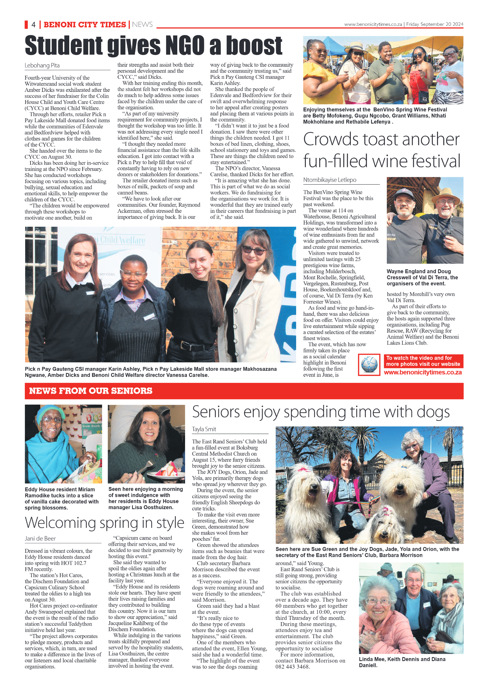 Benoni City Times 20 September 2024 page 4