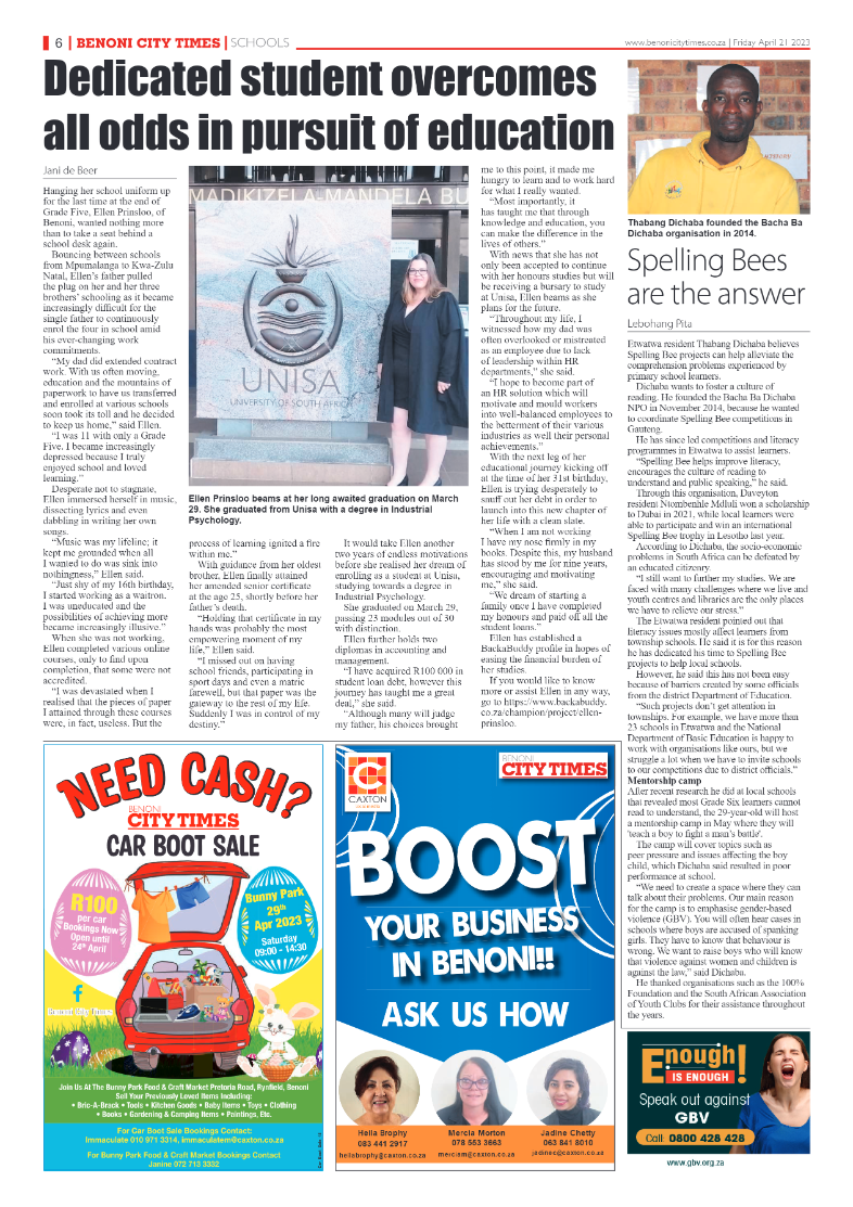 Benoni City Times 21 April 2023 page 6
