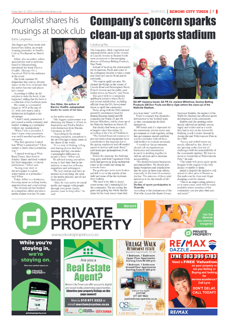 Benoni City Times 21 April 2023 page 7