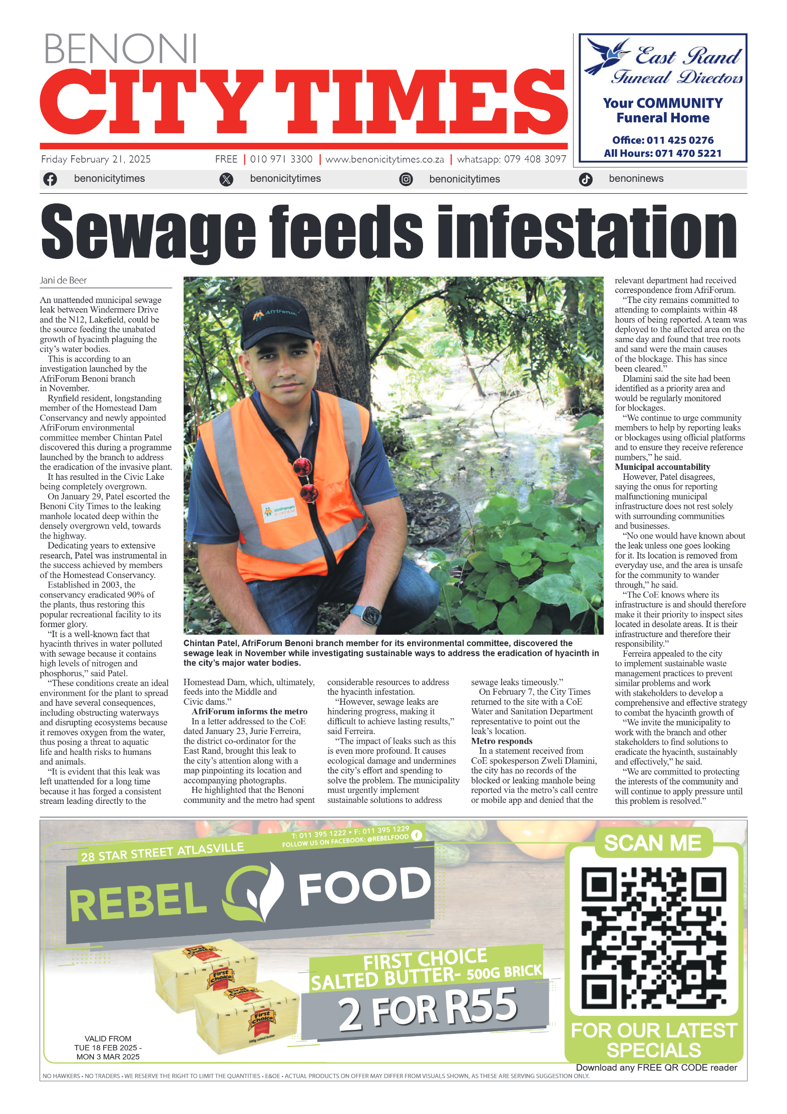 Benoni City Times 21 February 2025 page 1