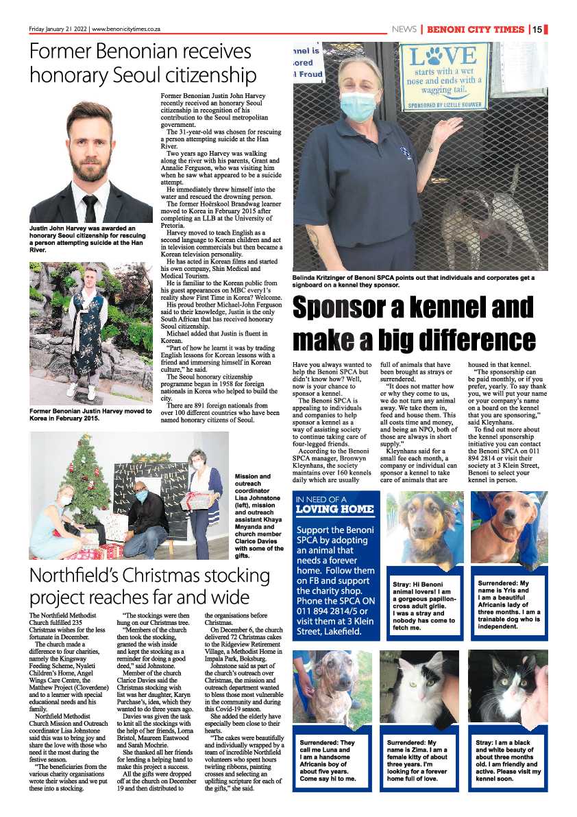 Benoni City Times 21 January 2022 page 15