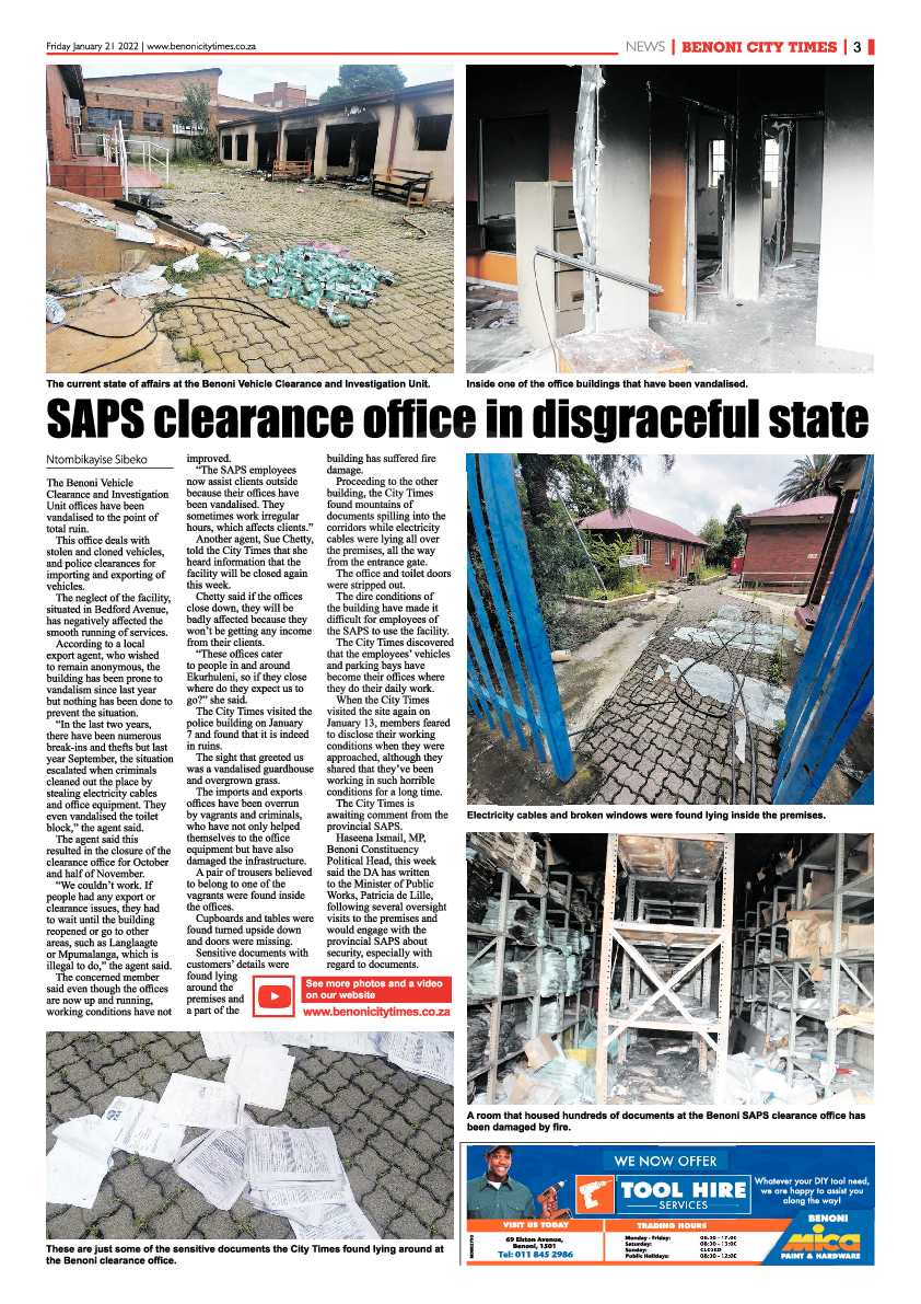 Benoni City Times 21 January 2022 page 3