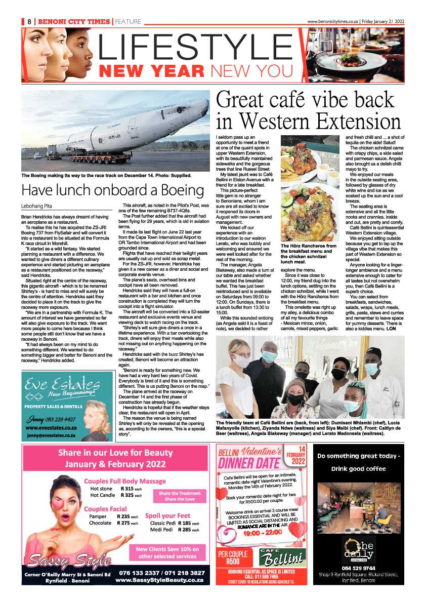 Benoni City Times 21 January 2022 page 8