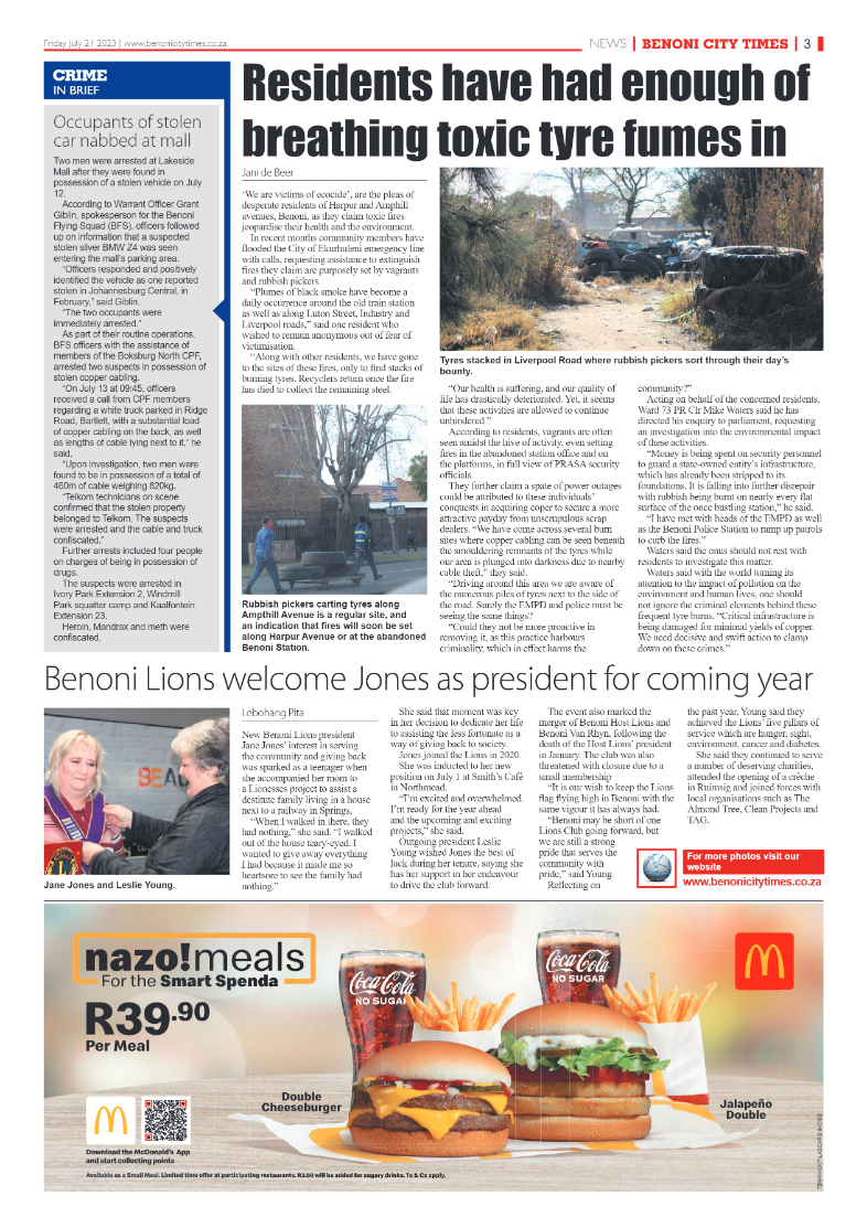 Benoni City Times 21 July  2023 page 3