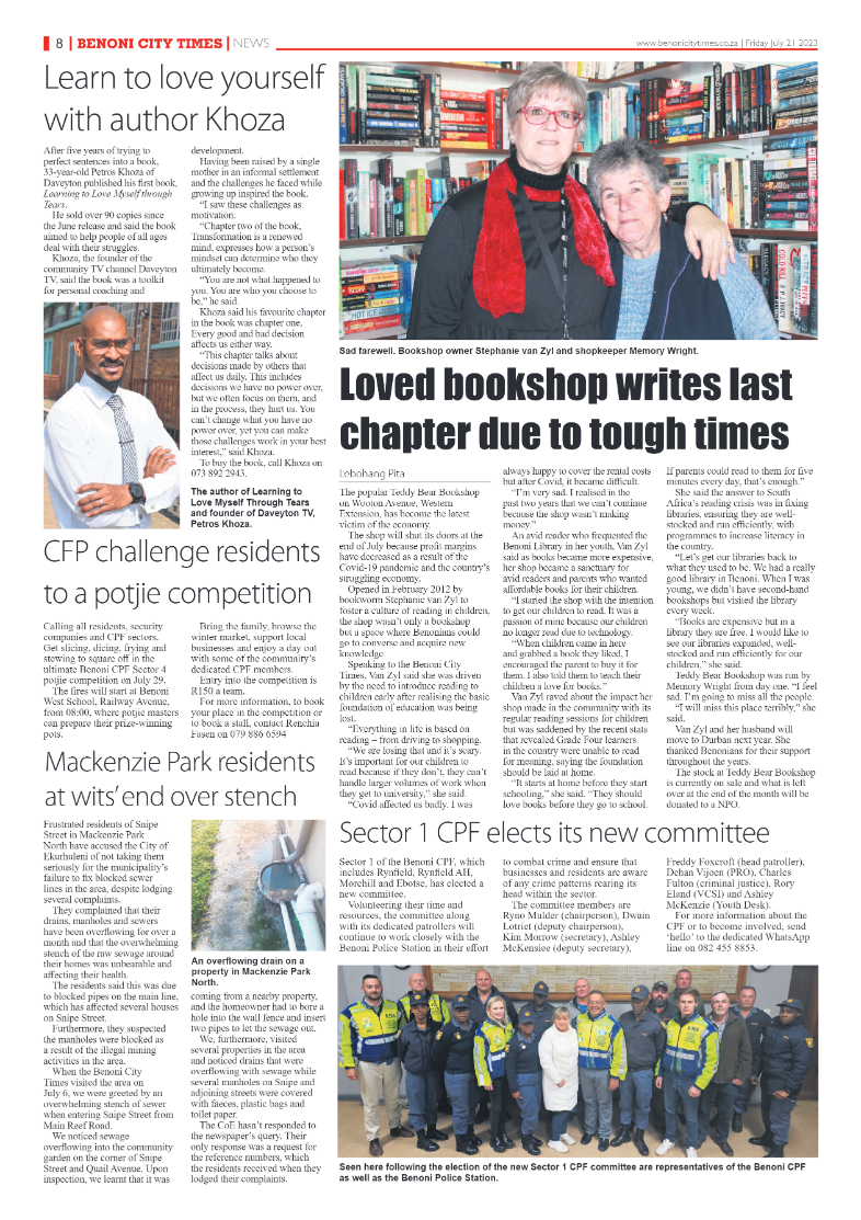 Benoni City Times 21 July  2023 page 8