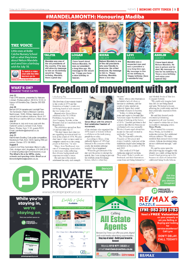 Benoni City Times 21 July  2023 page 9