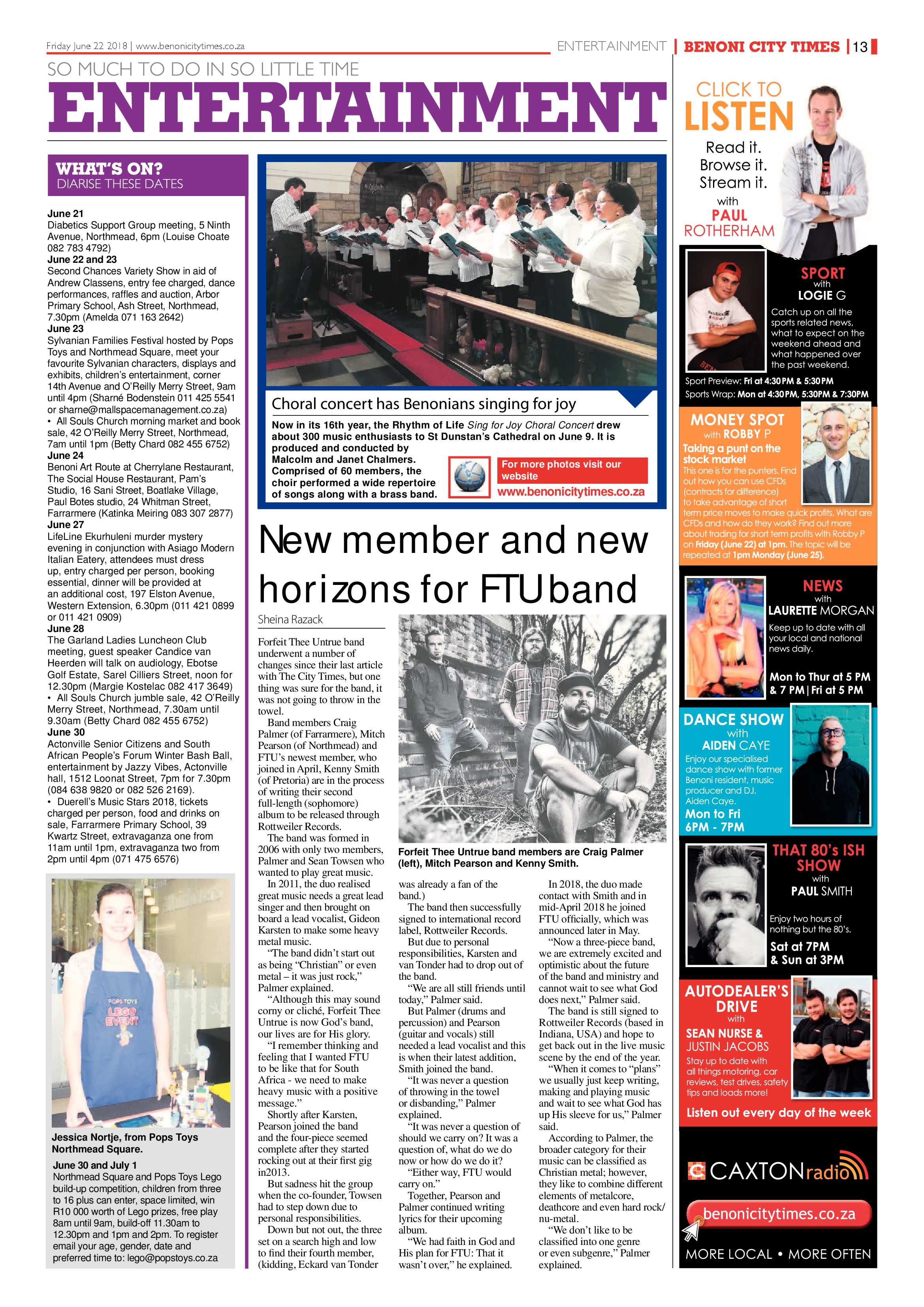 Benoni City Times 21 June 2018 page 13