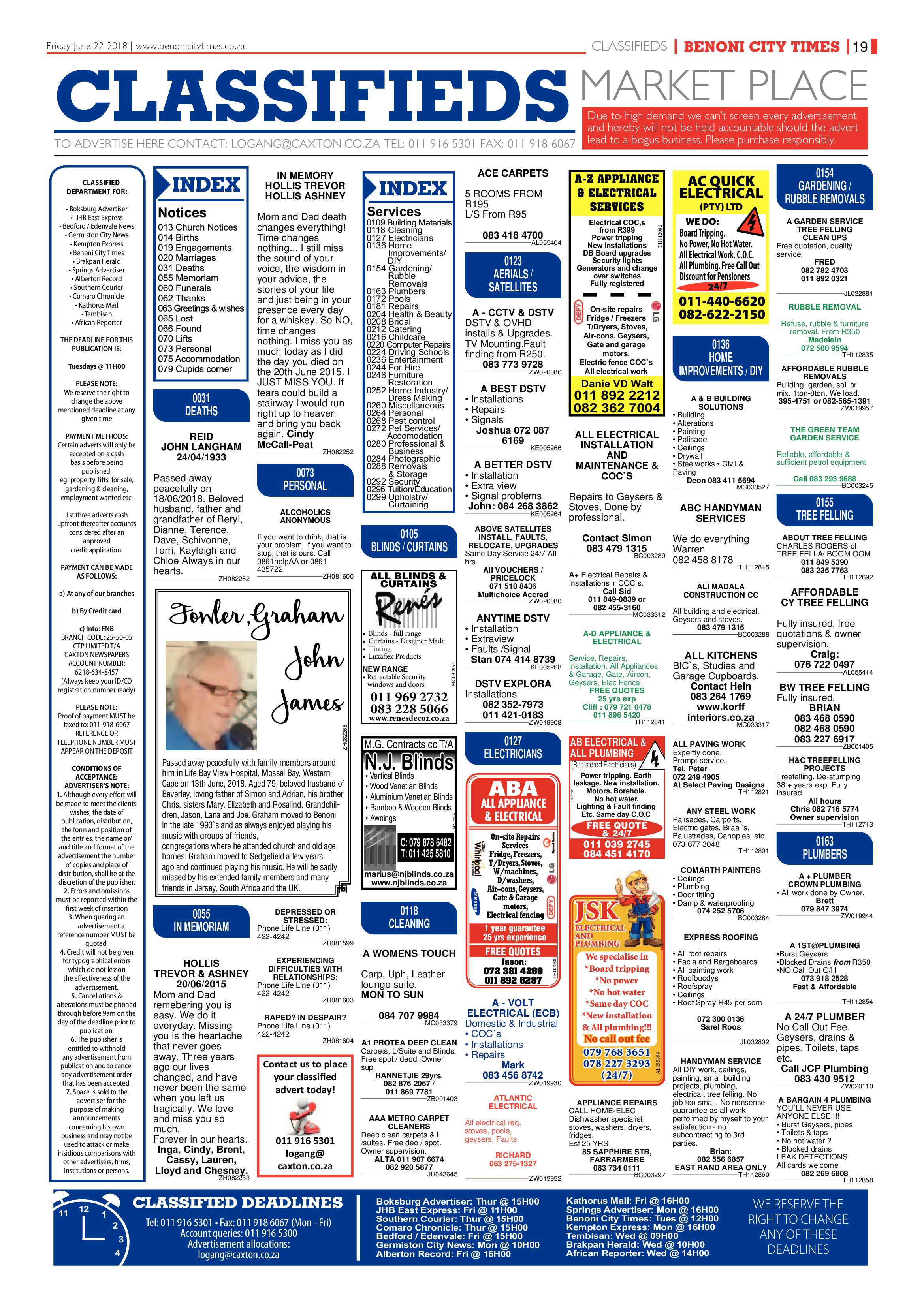 Benoni City Times 21 June 2018 page 19