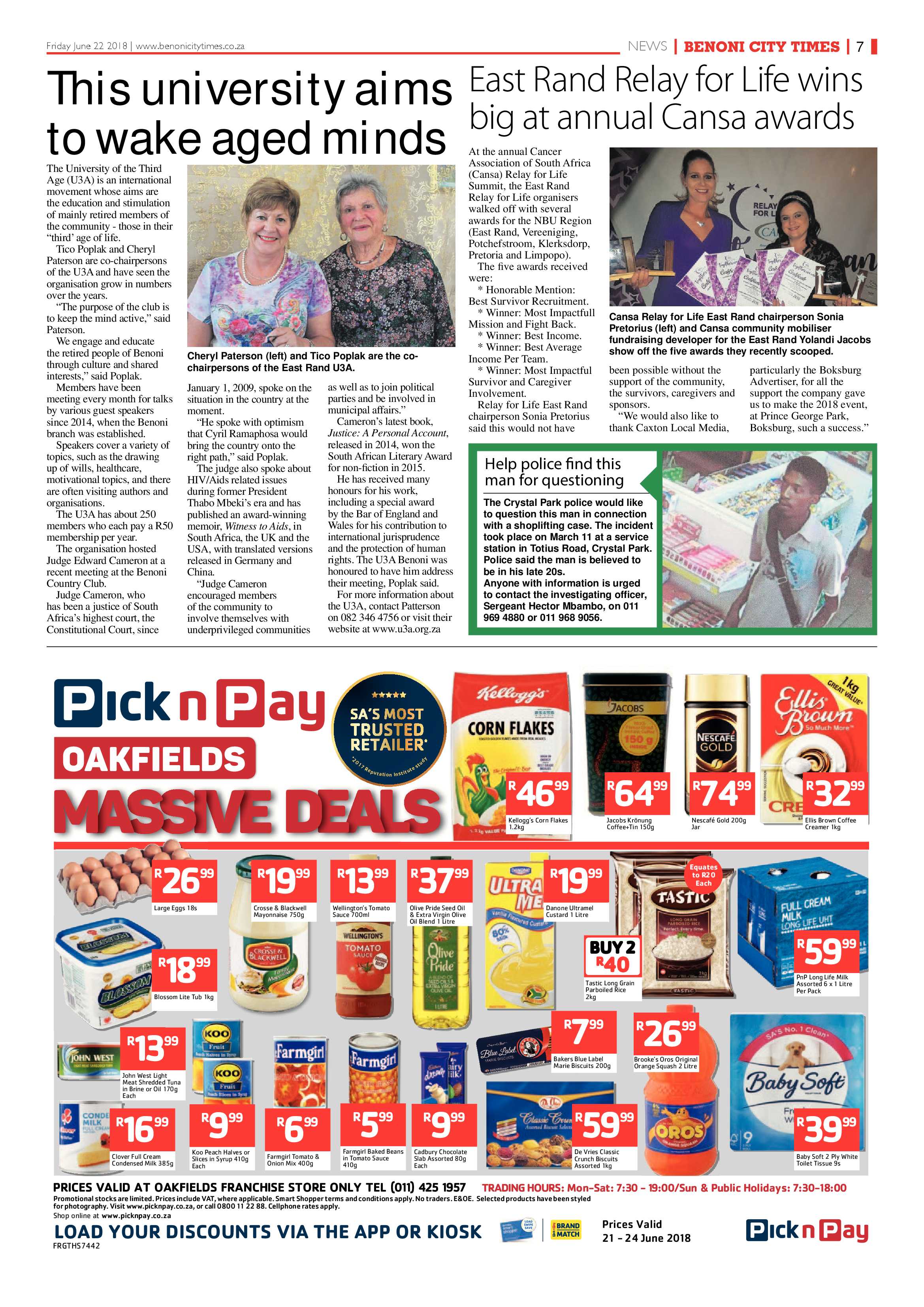 Benoni City Times 21 June 2018 page 7