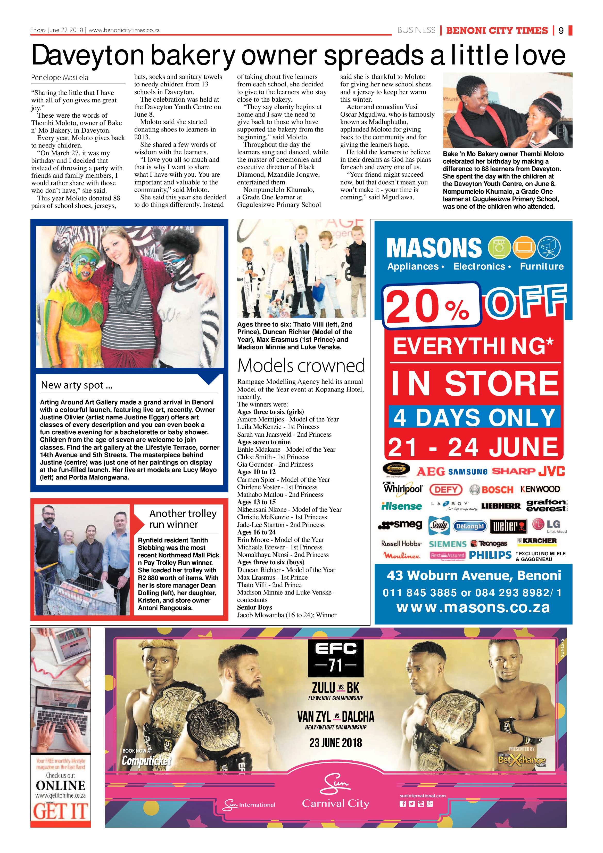Benoni City Times 21 June 2018 page 9