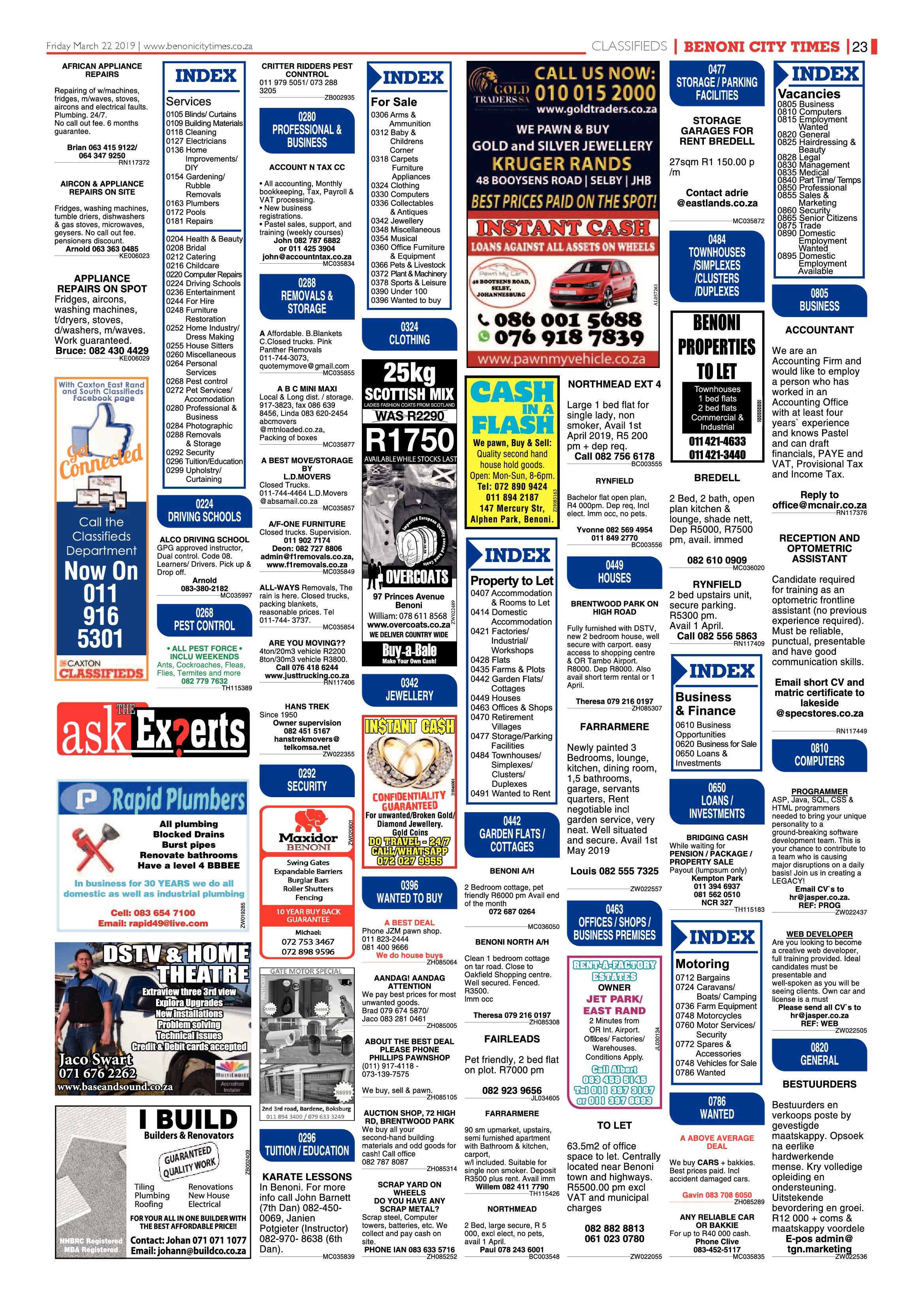 Benoni City Times 21 March 2019 page 23