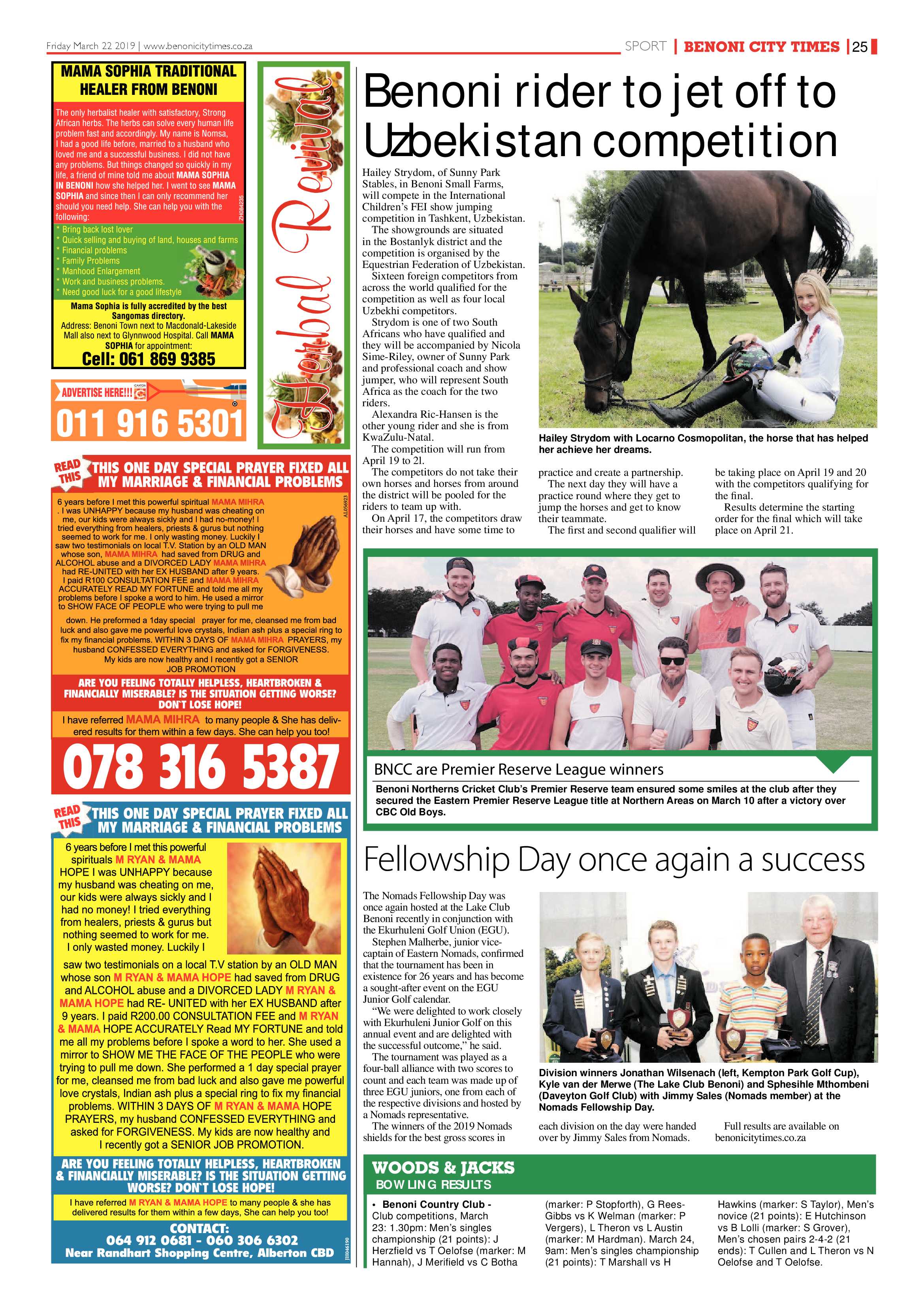 Benoni City Times 21 March 2019 page 25