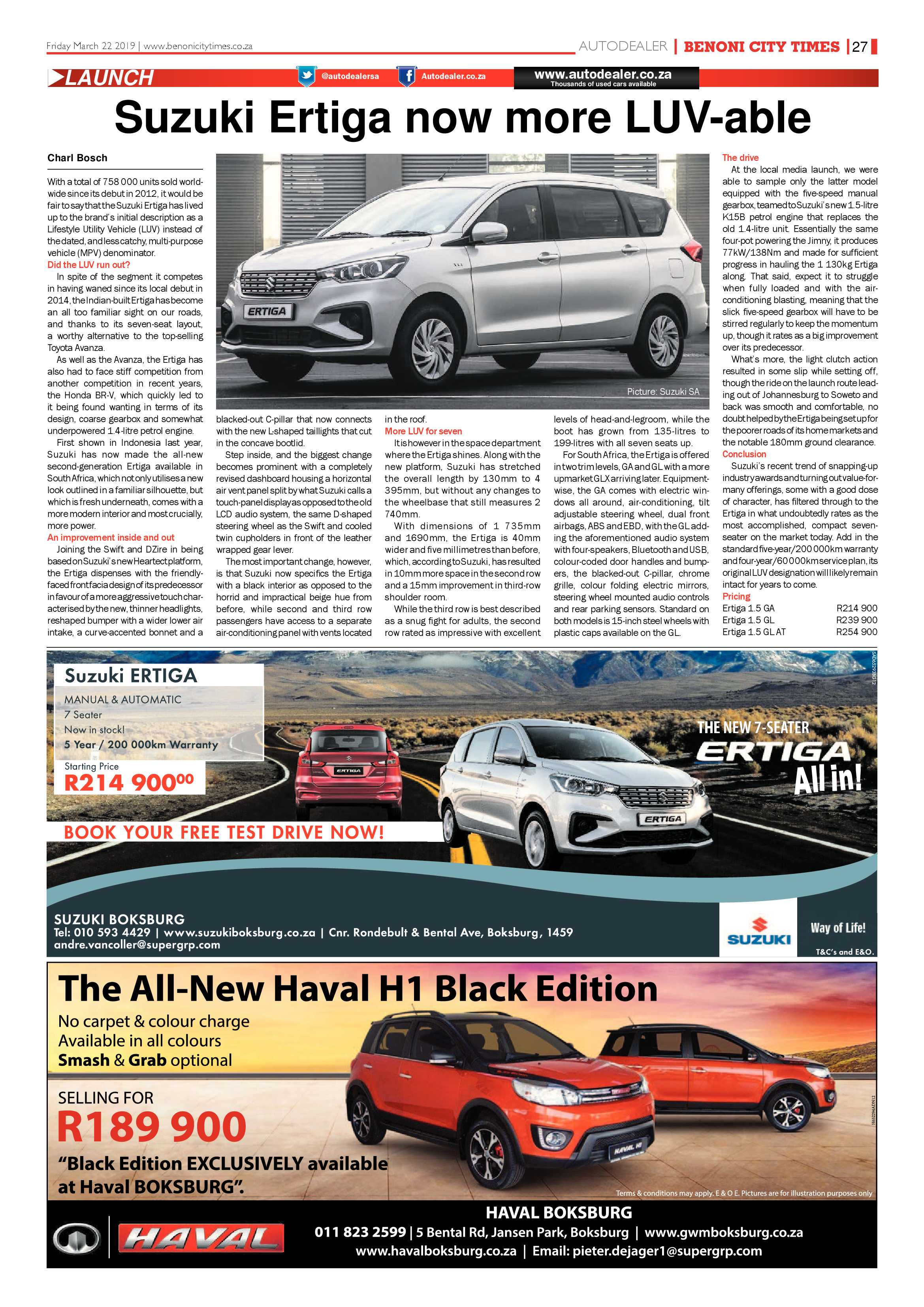 Benoni City Times 21 March 2019 page 27