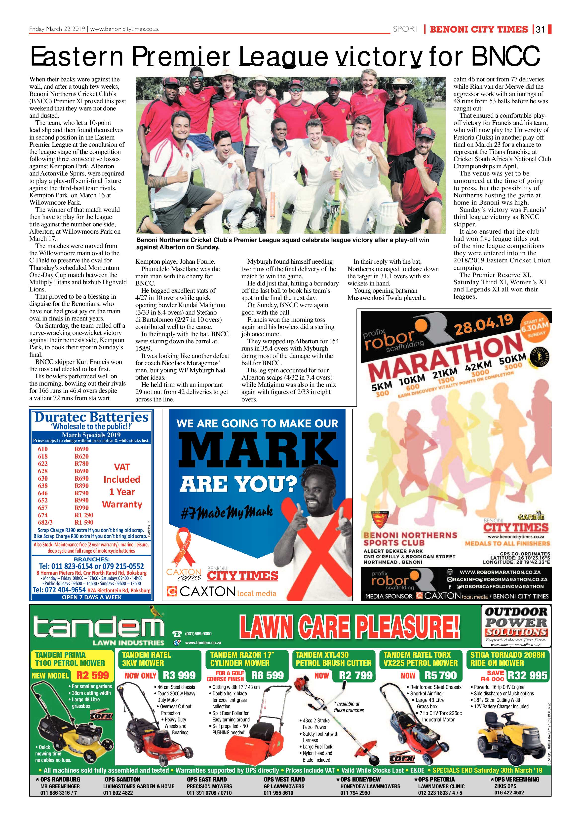 Benoni City Times 21 March 2019 page 31