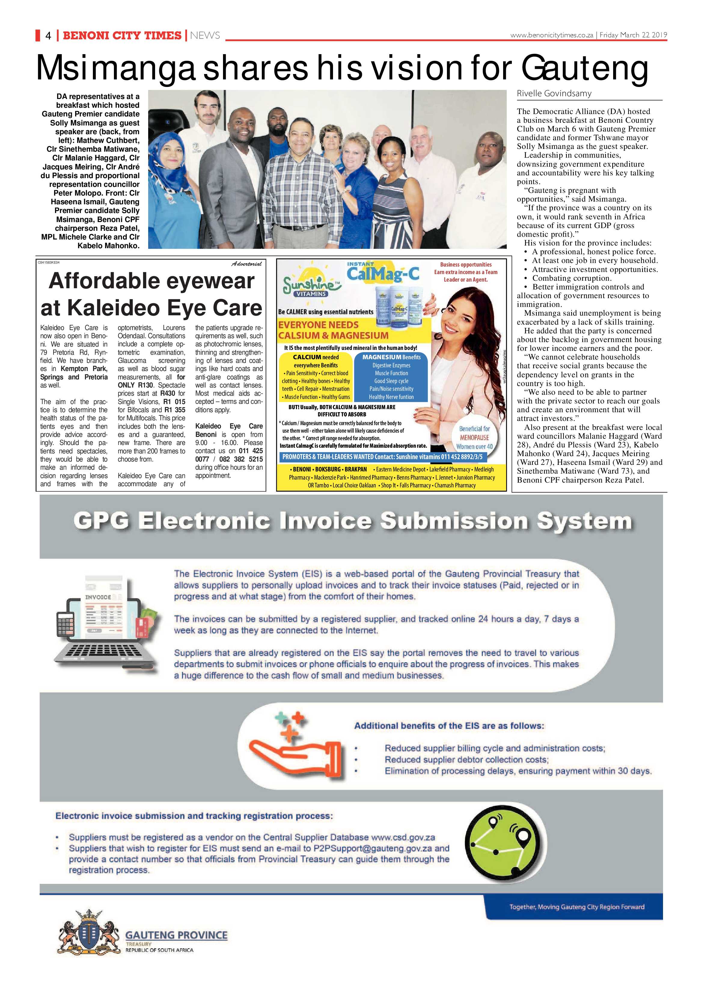 Benoni City Times 21 March 2019 page 4