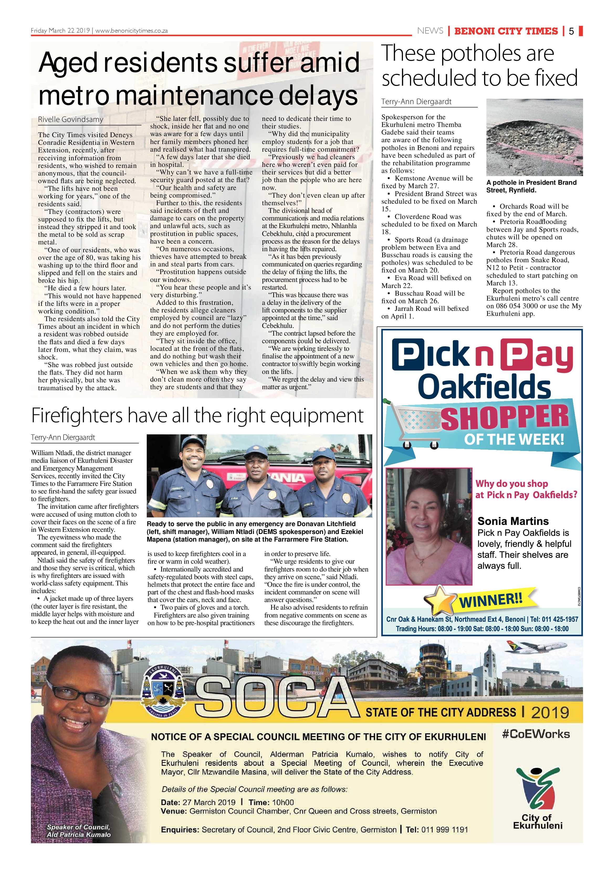 Benoni City Times 21 March 2019 page 5