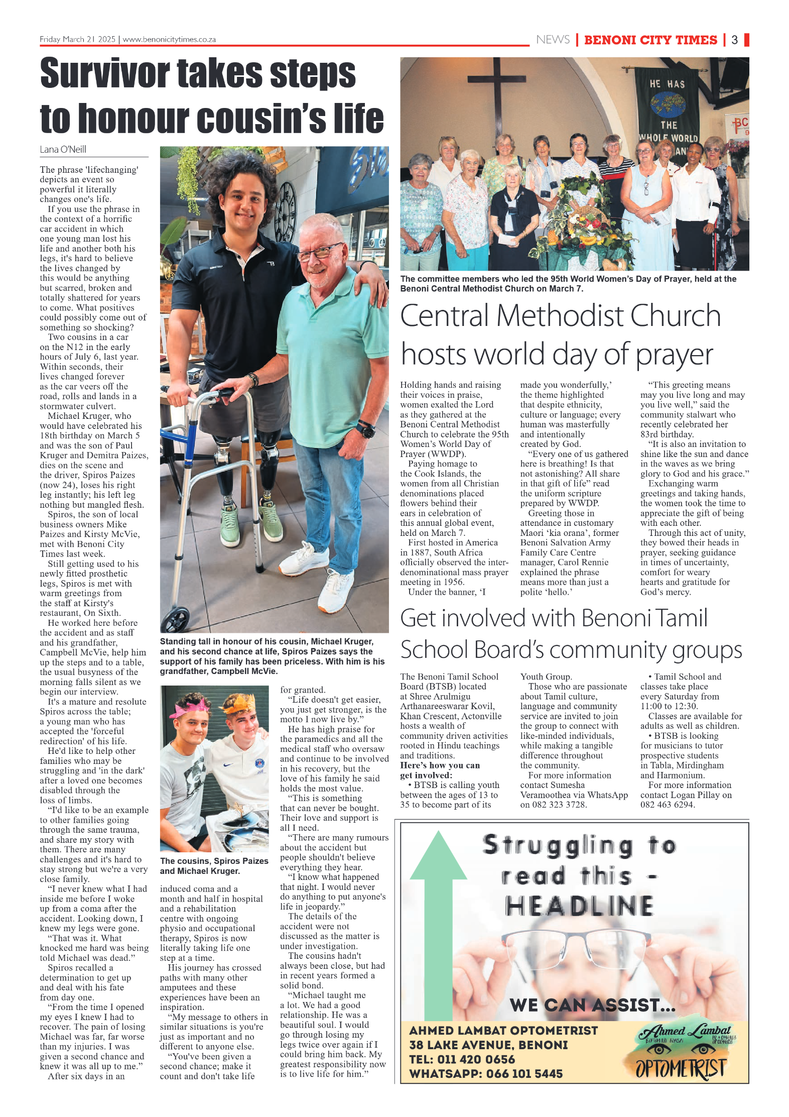 Benoni City Times 21 March 2025 page 3