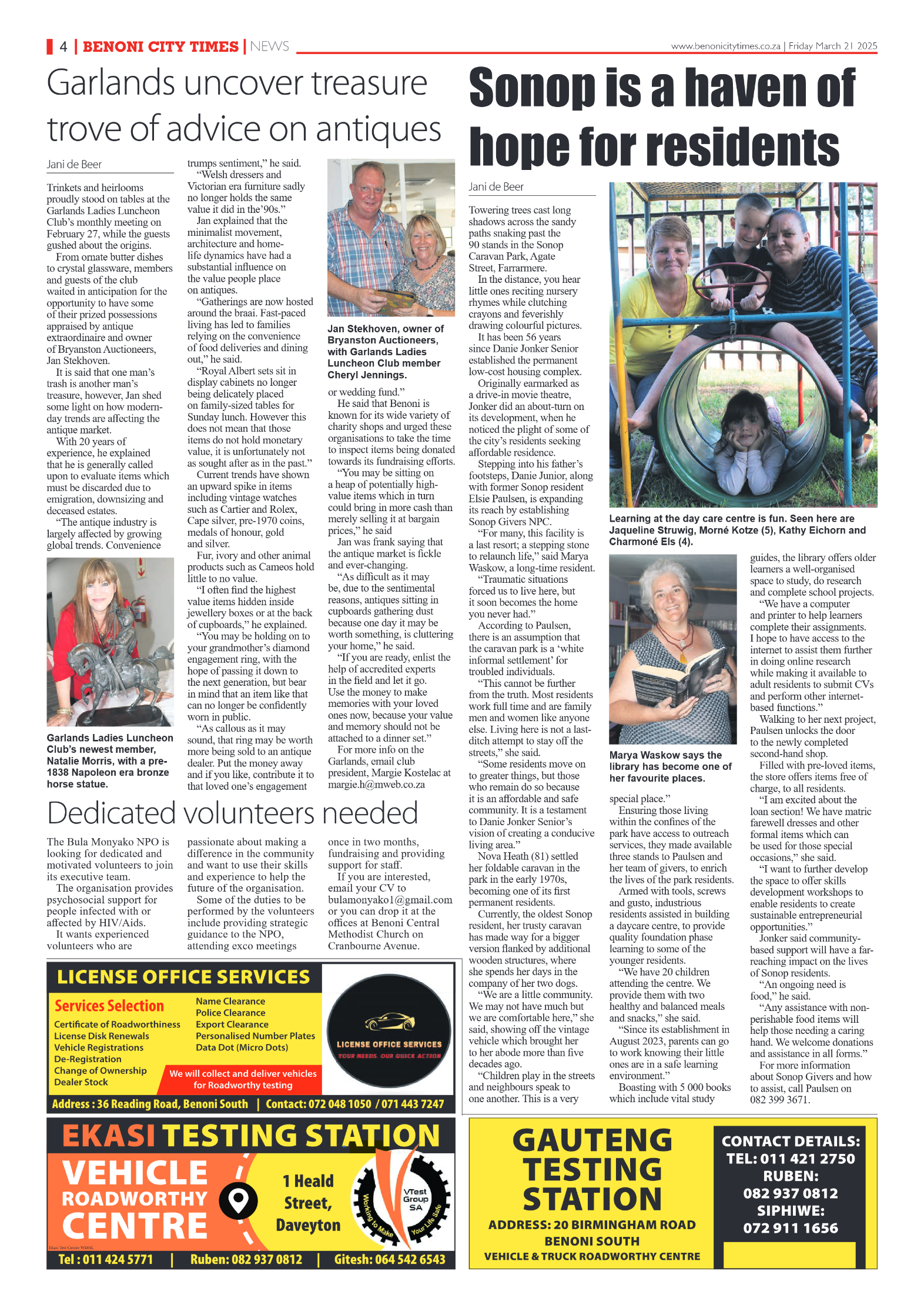 Benoni City Times 21 March 2025 page 4