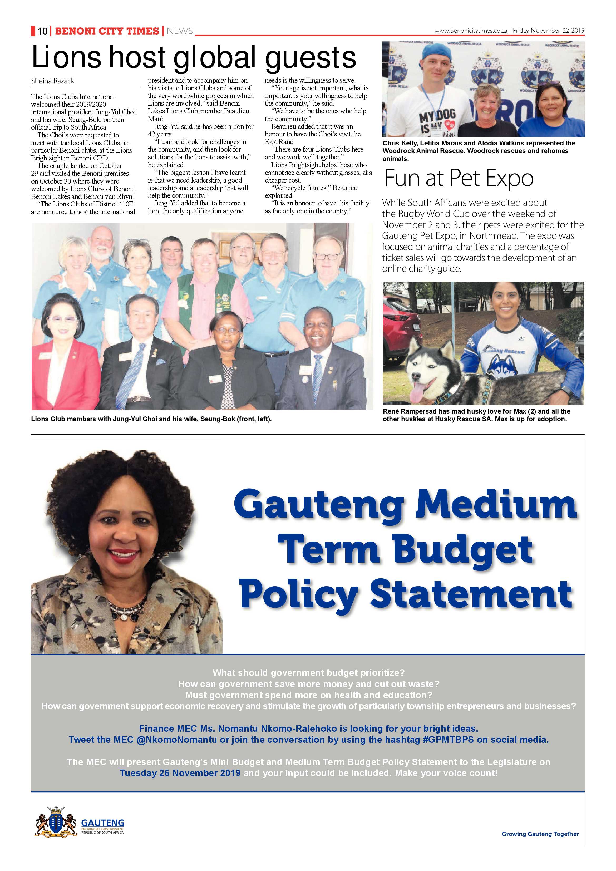 Benoni City Times 21 November 2019 page 10