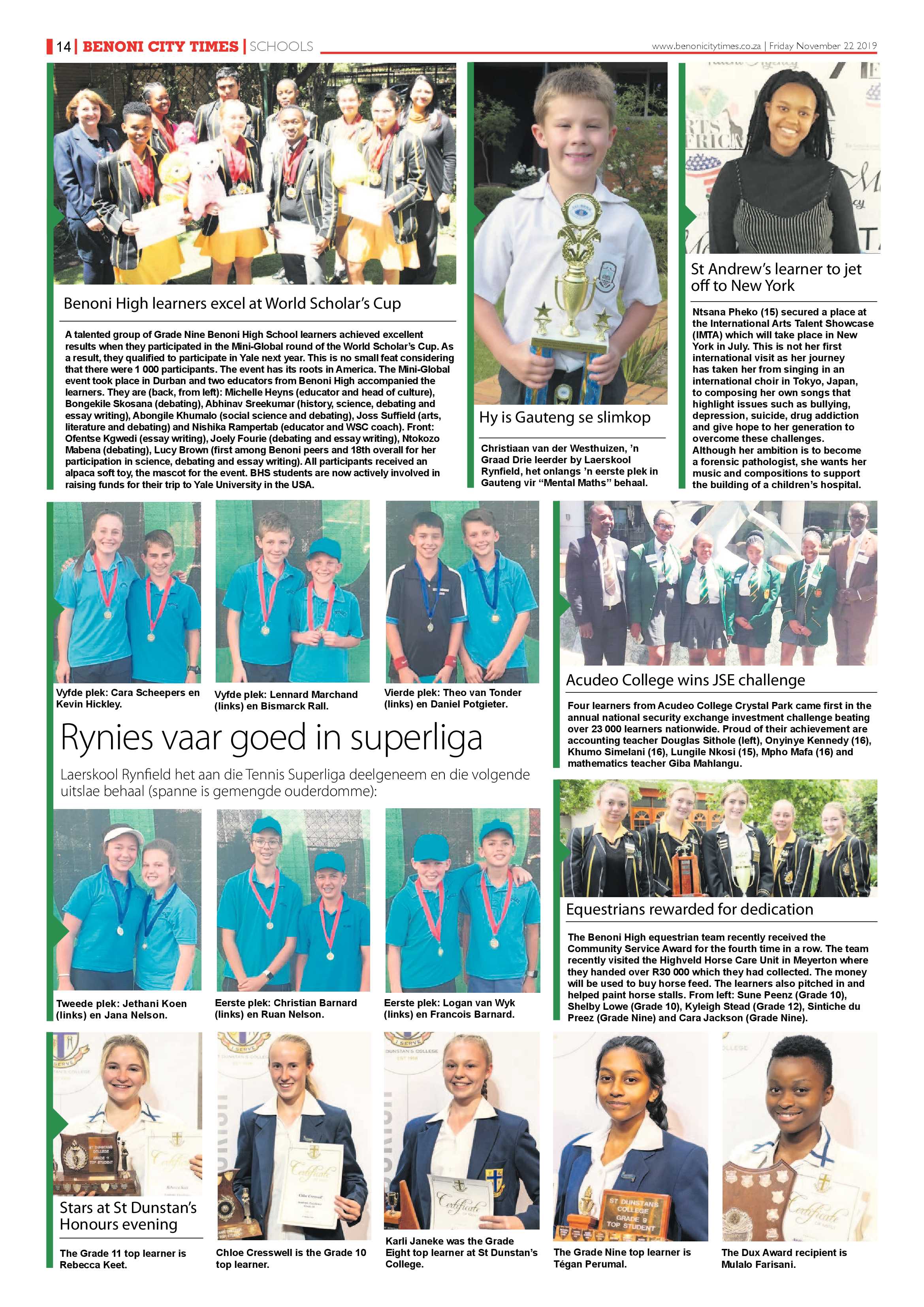 Benoni City Times 21 November 2019 page 14