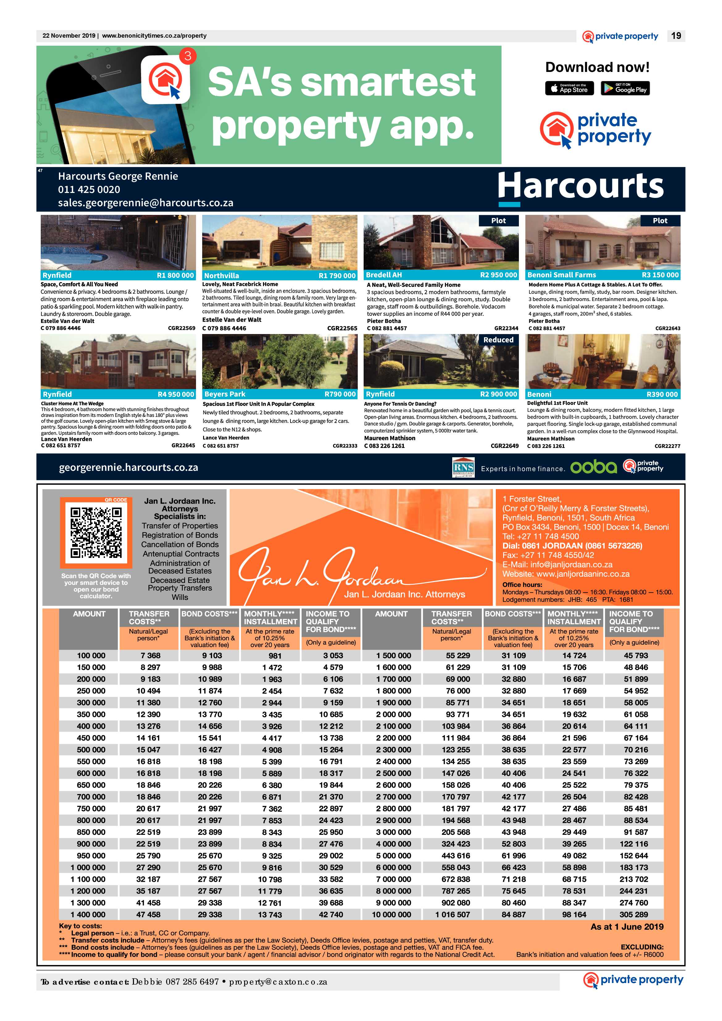 Benoni City Times 21 November 2019 page 19