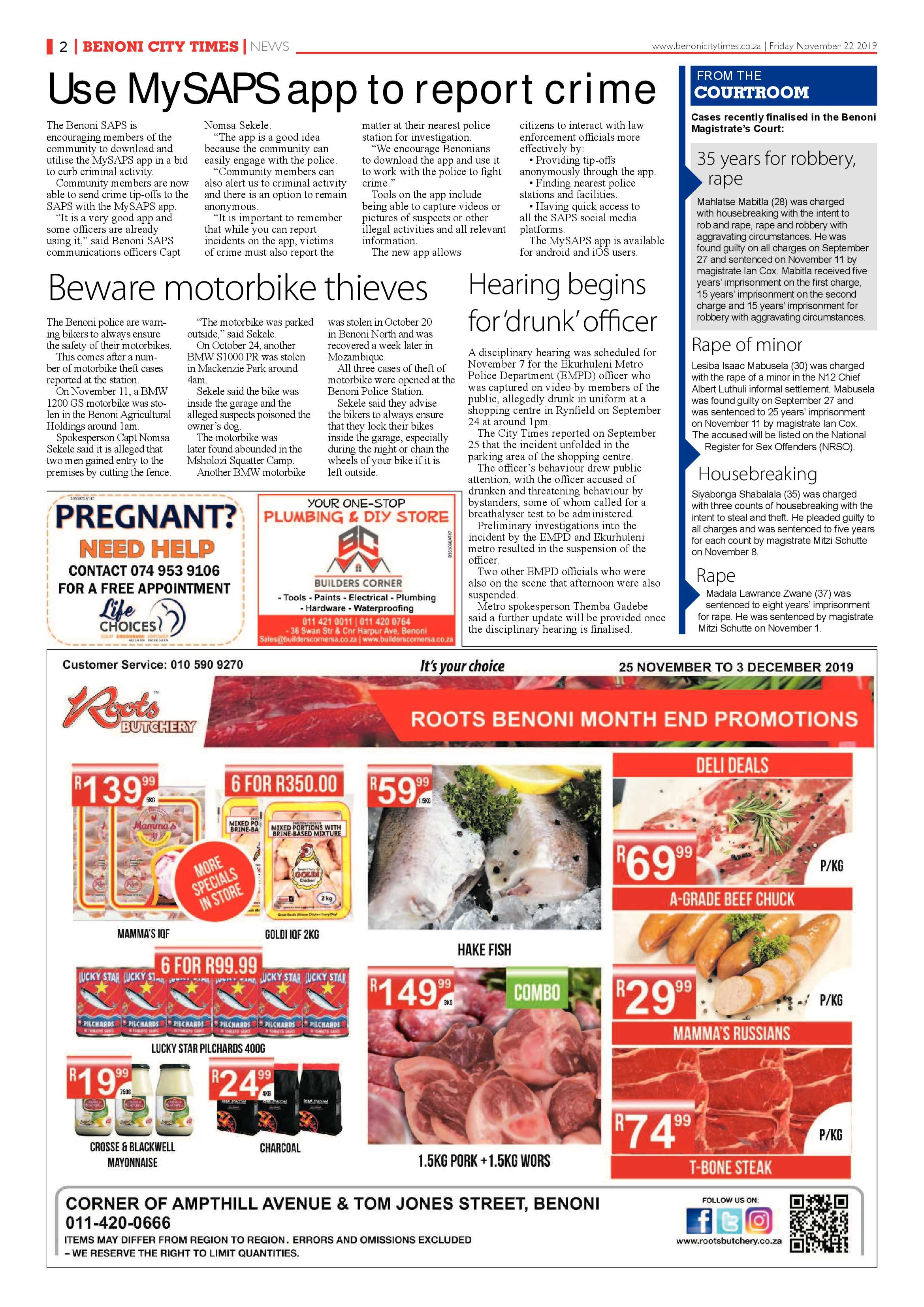 Benoni City Times 21 November 2019 page 2