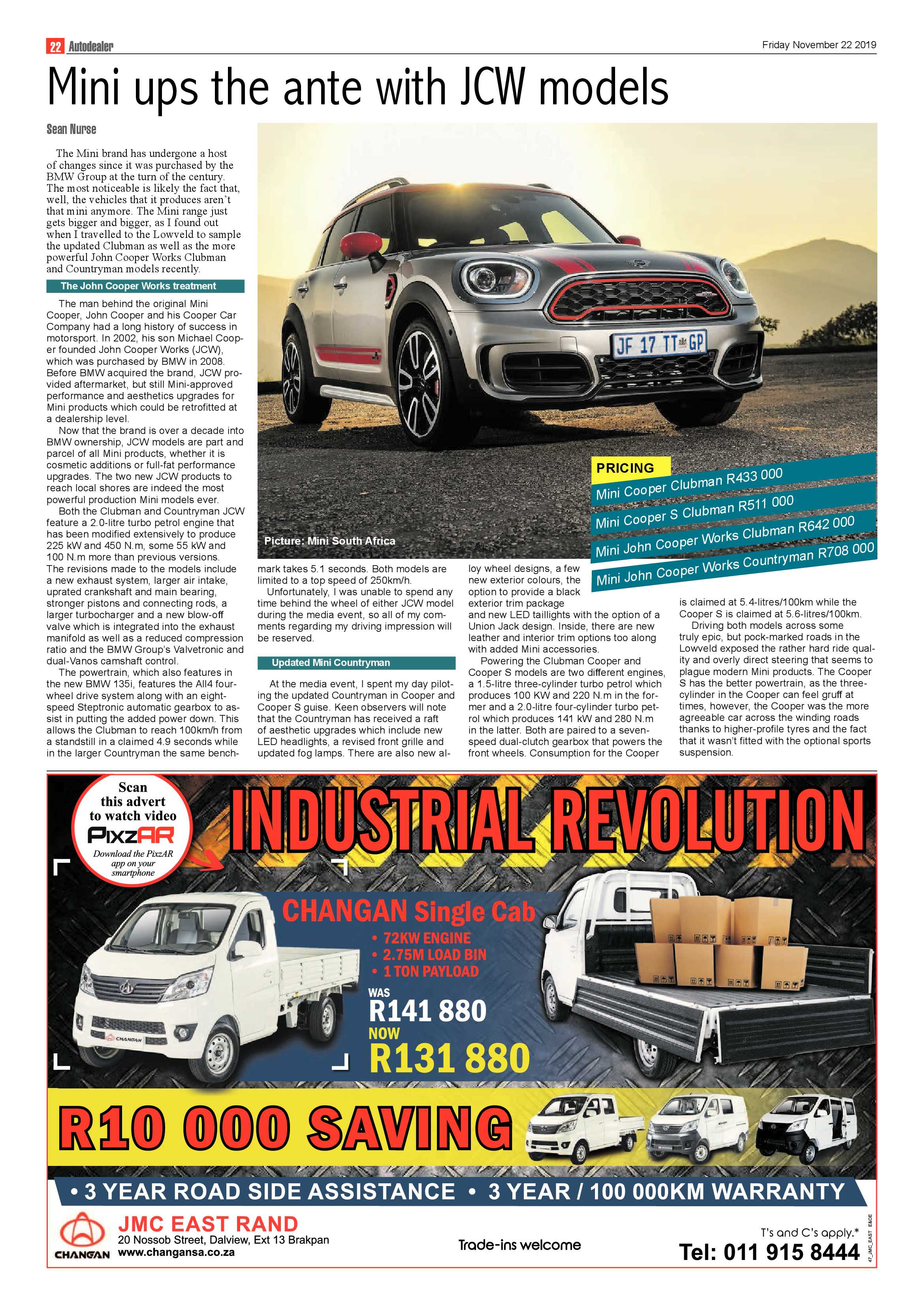 Benoni City Times 21 November 2019 page 22