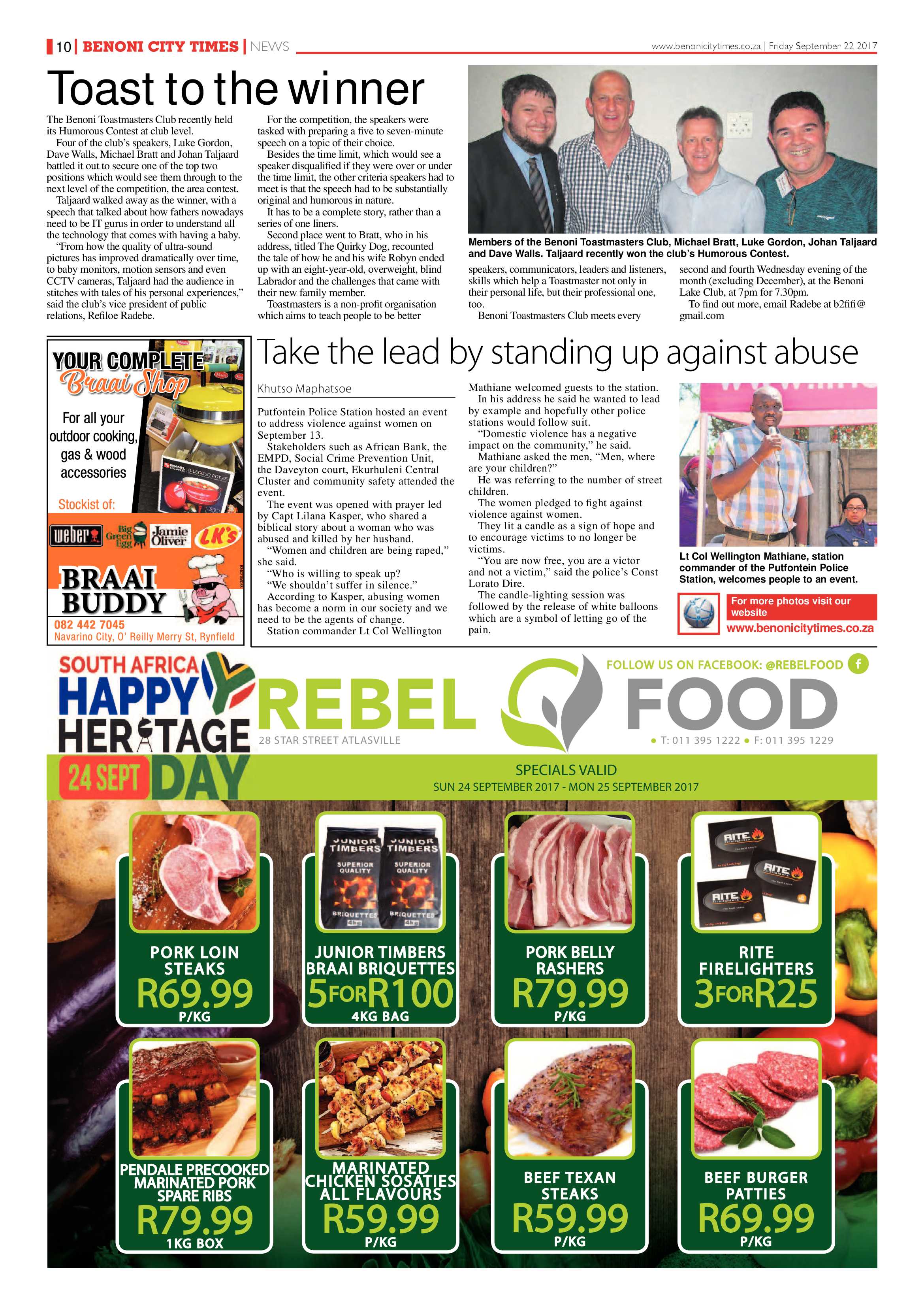 Benoni City Times 21 September 2017 page 10
