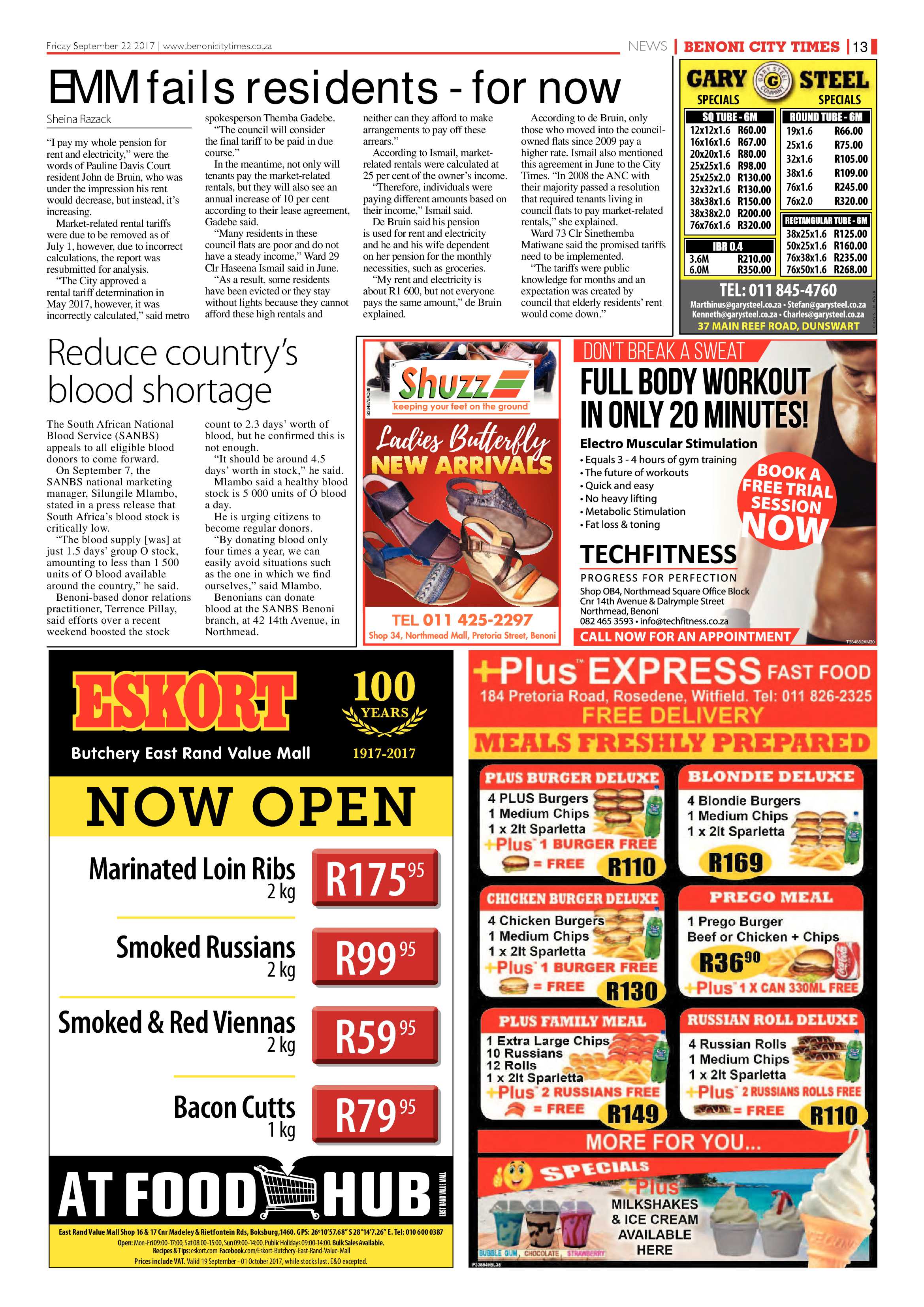 Benoni City Times 21 September 2017 page 13