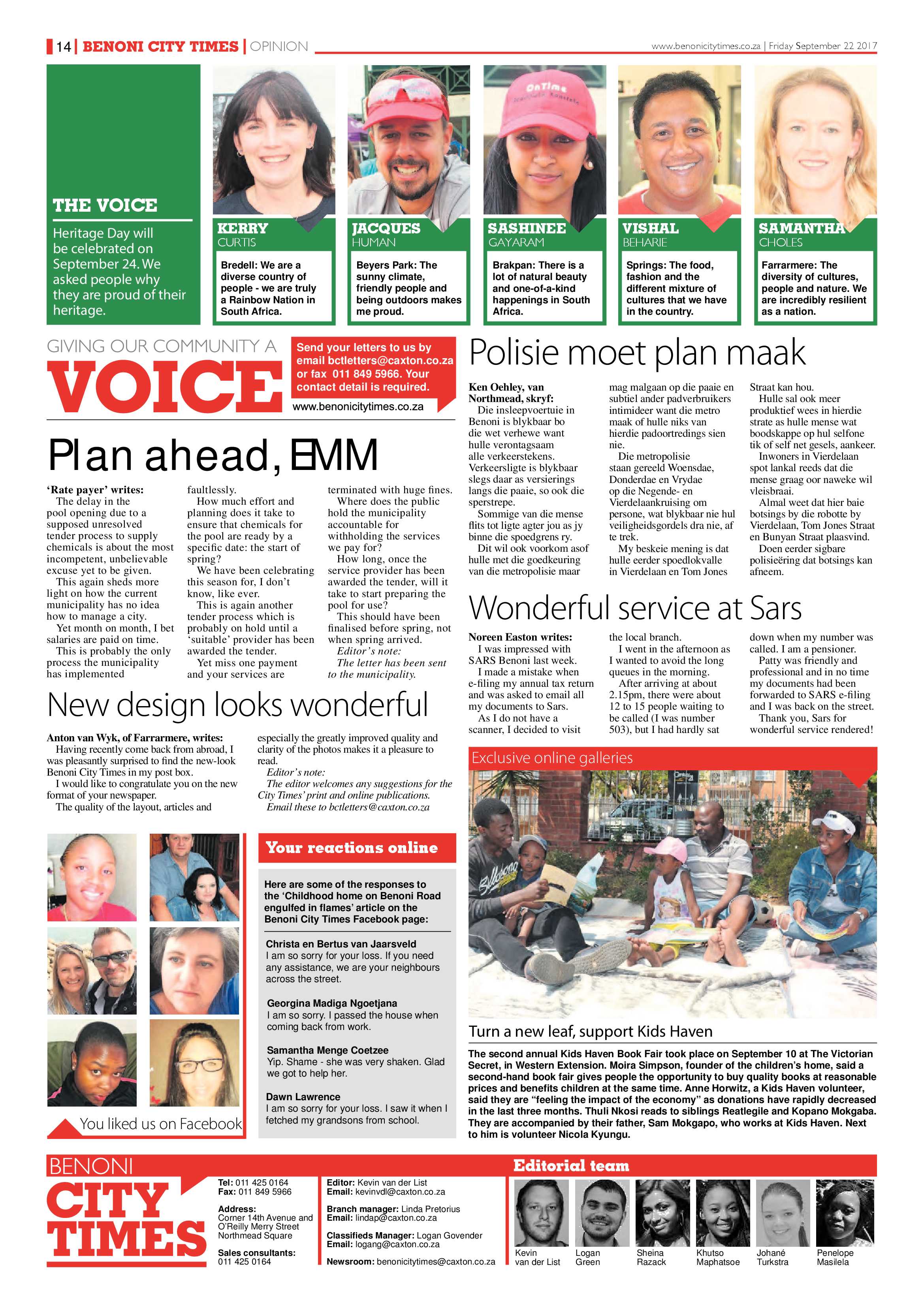 Benoni City Times 21 September 2017 page 14