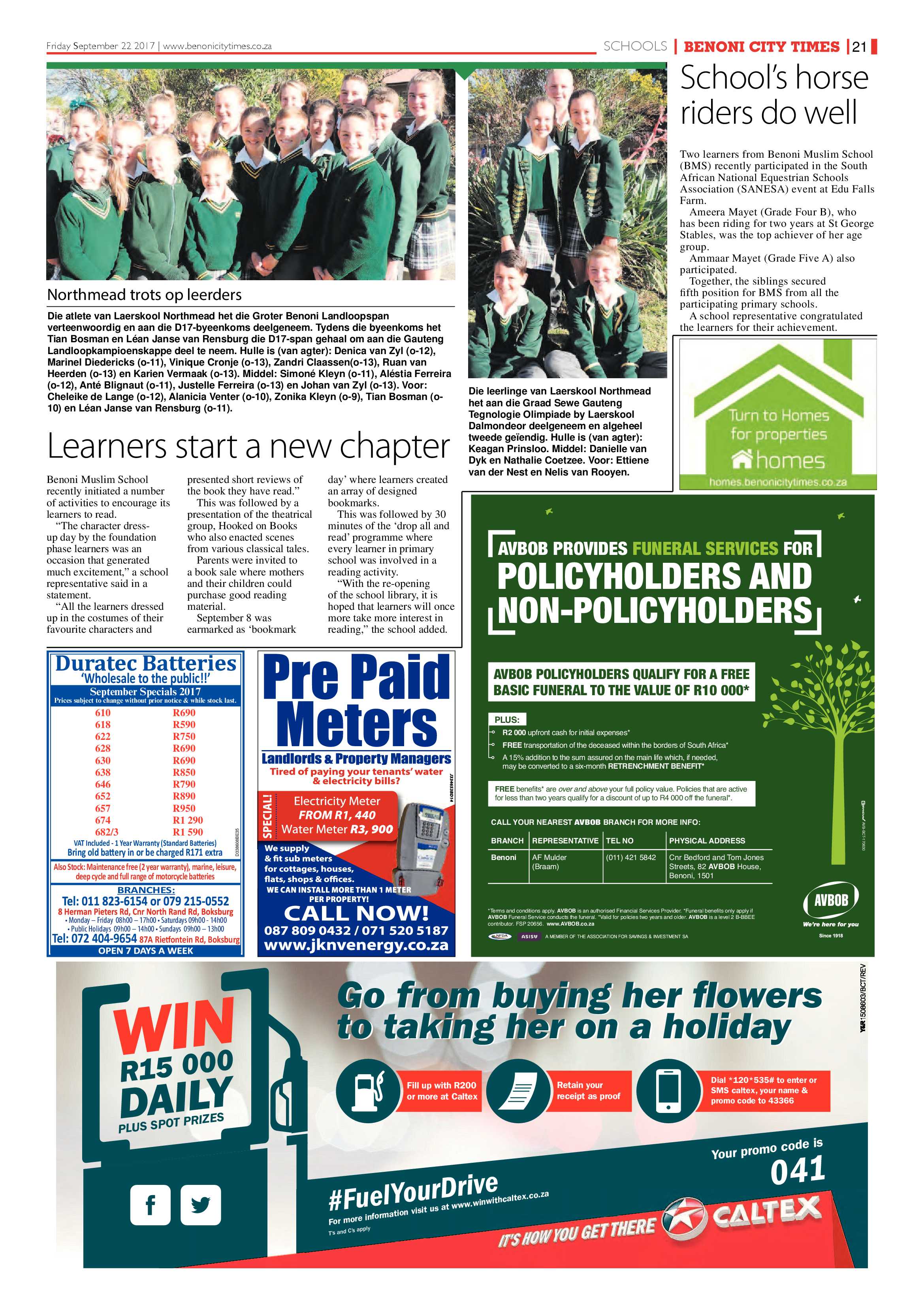 Benoni City Times 21 September 2017 page 21