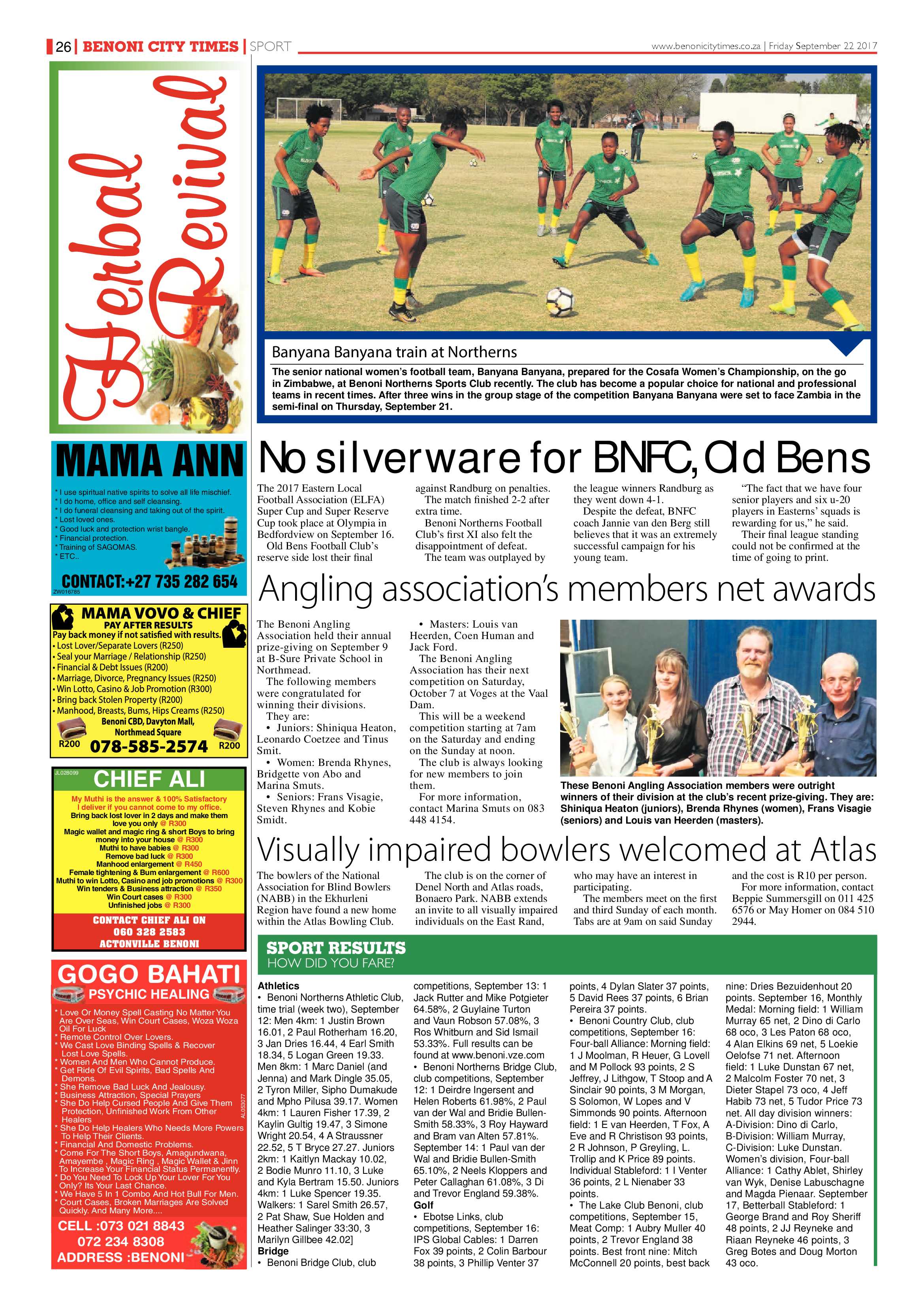 Benoni City Times 21 September 2017 page 26