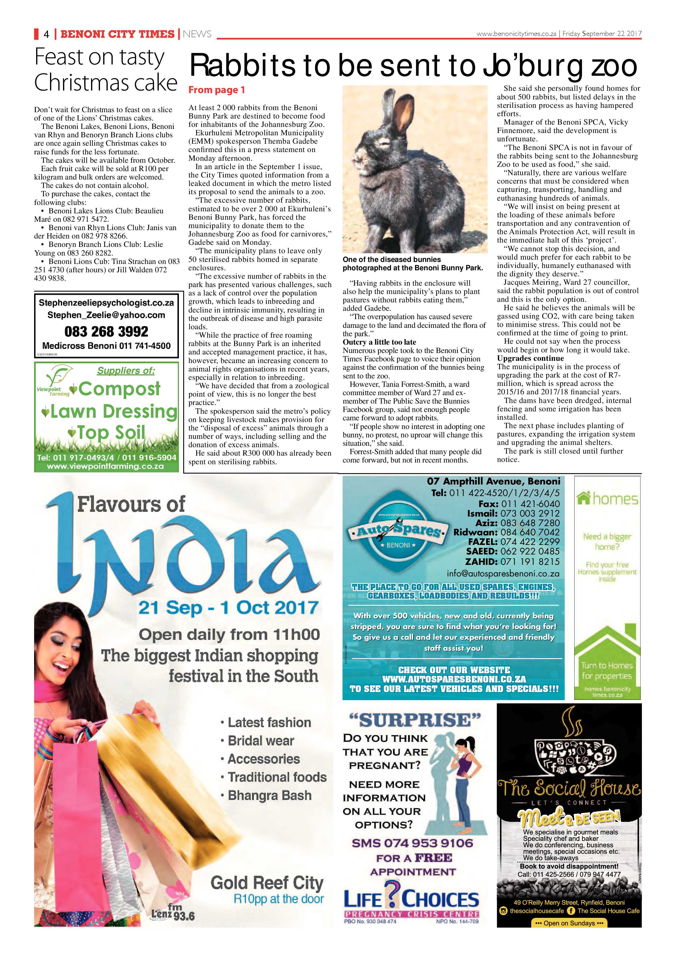 Benoni City Times 21 September 2017 page 4
