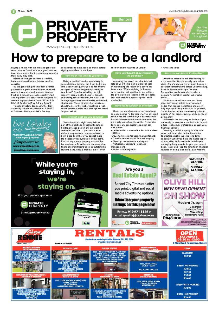 Benoni City Times 22 April 2022 page 12