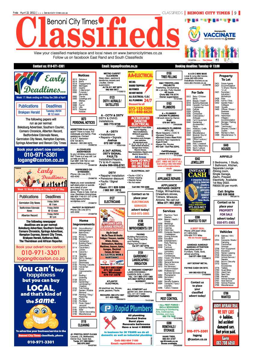 Benoni City Times 22 April 2022 page 13